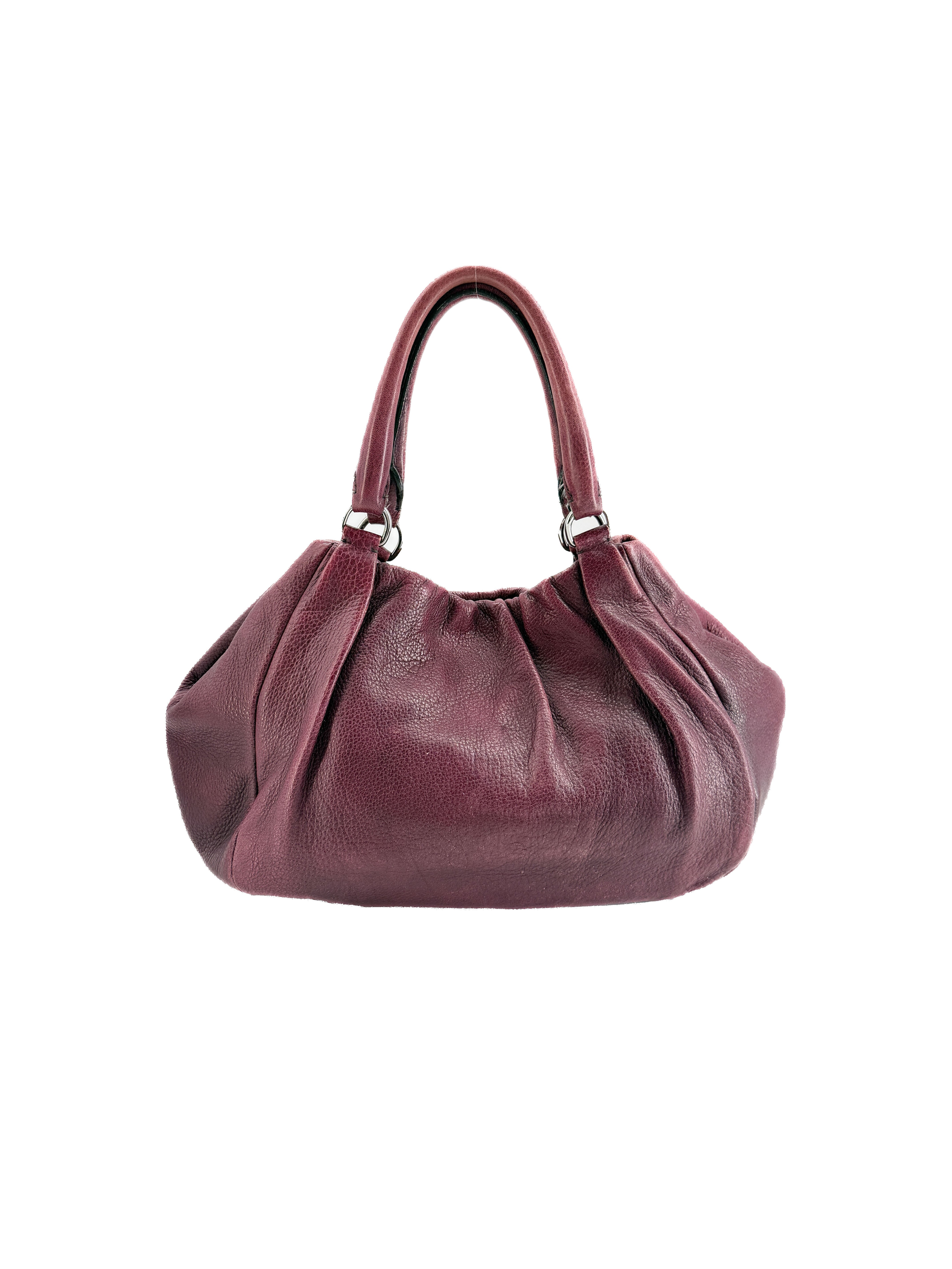 Prada purple Vitello Diano satchel *as is*