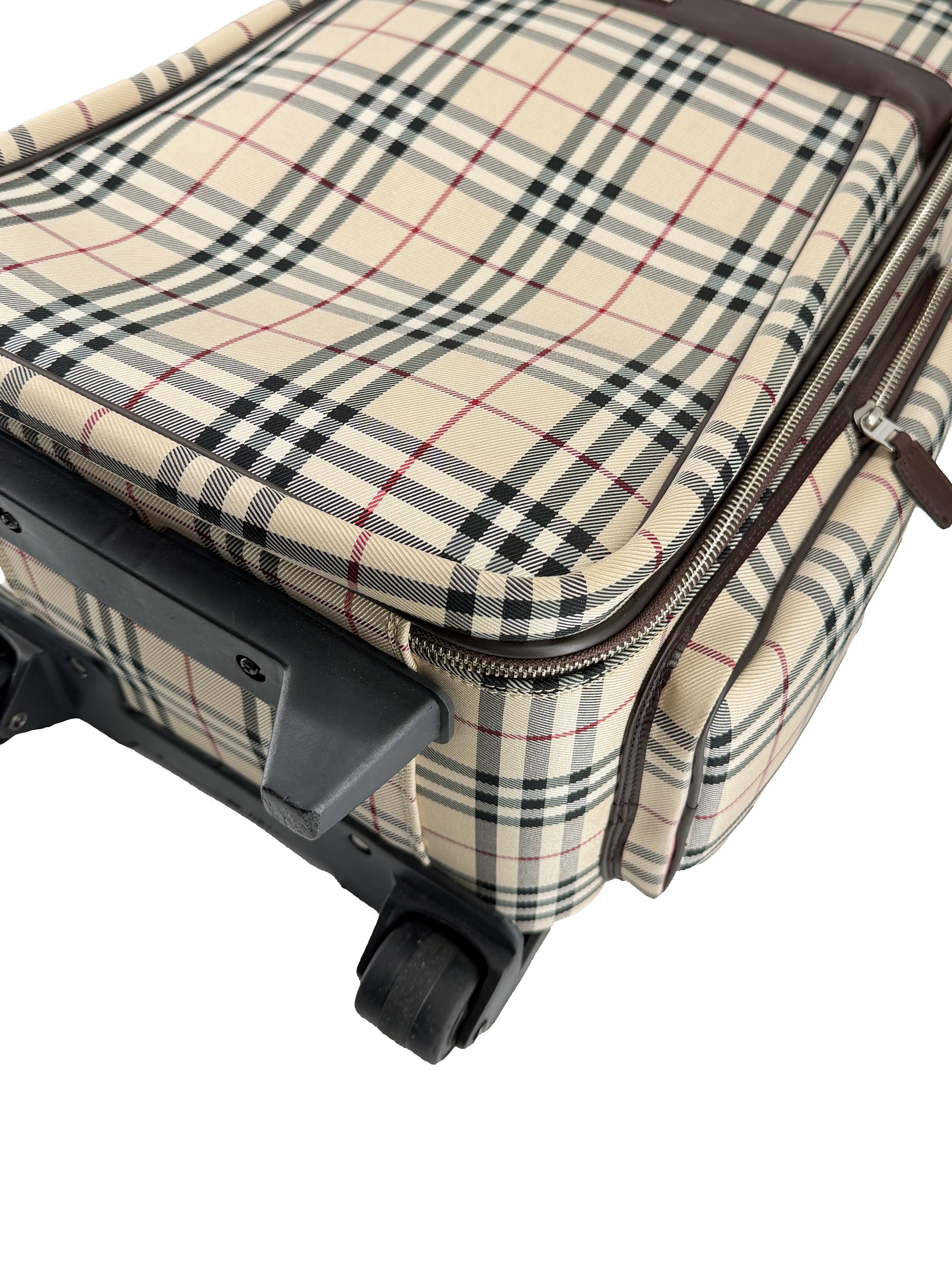 Burberry vintage canvas check small suitcase