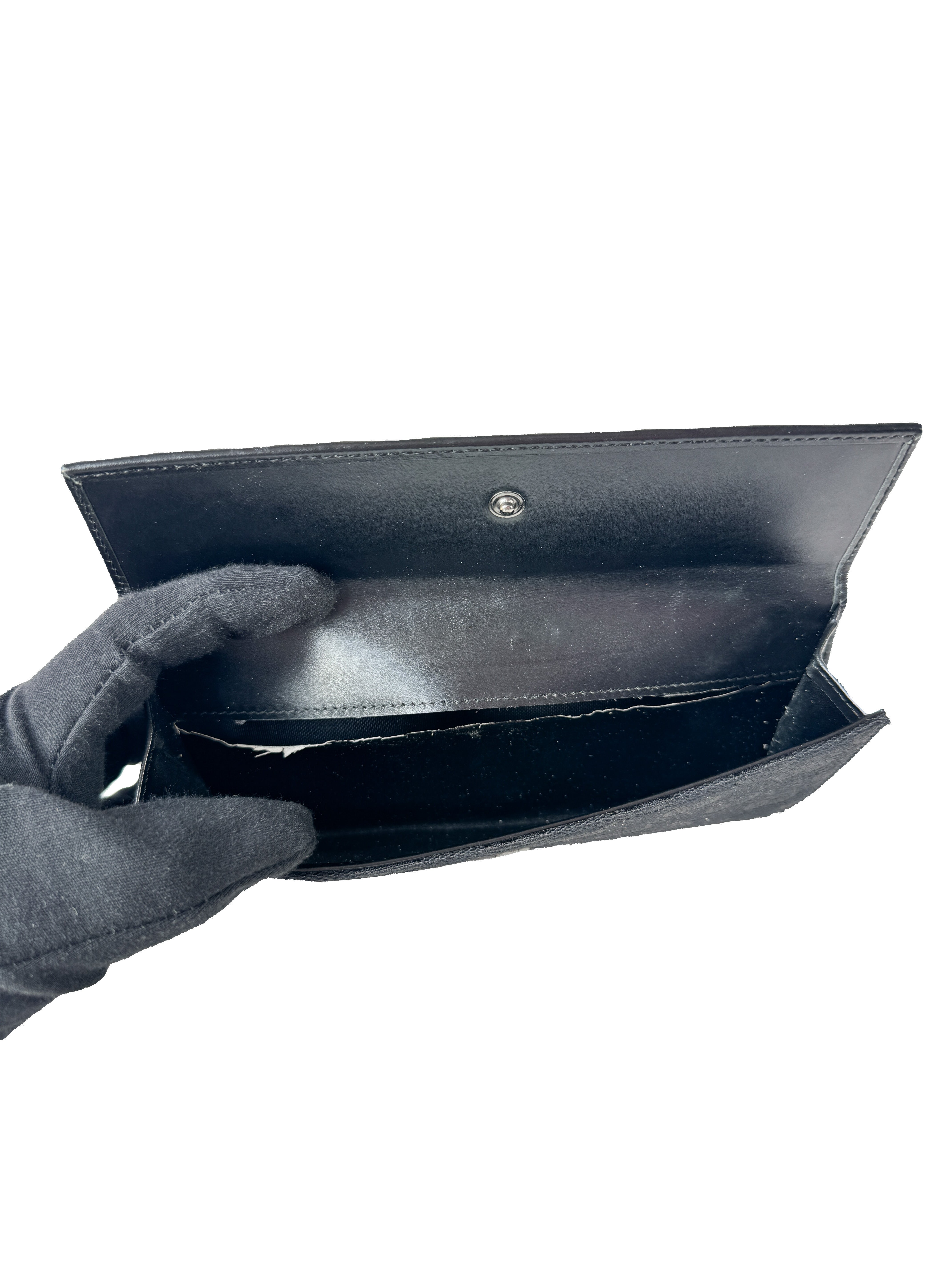 Gucci black signature GG vintage Jackie wallet *as is* 03536612134