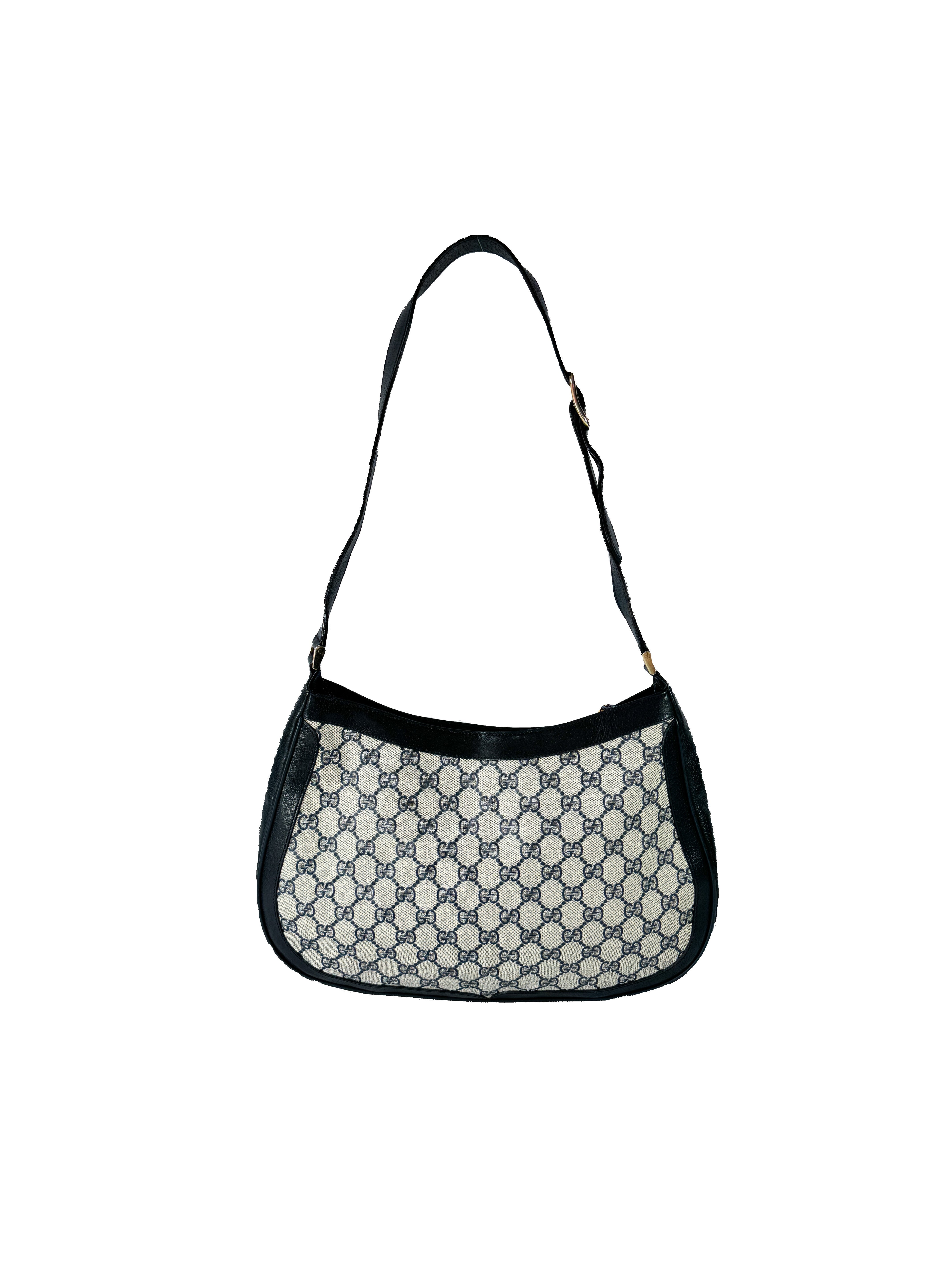 Gucci navy sherry line vintage shoulder bag 140014467