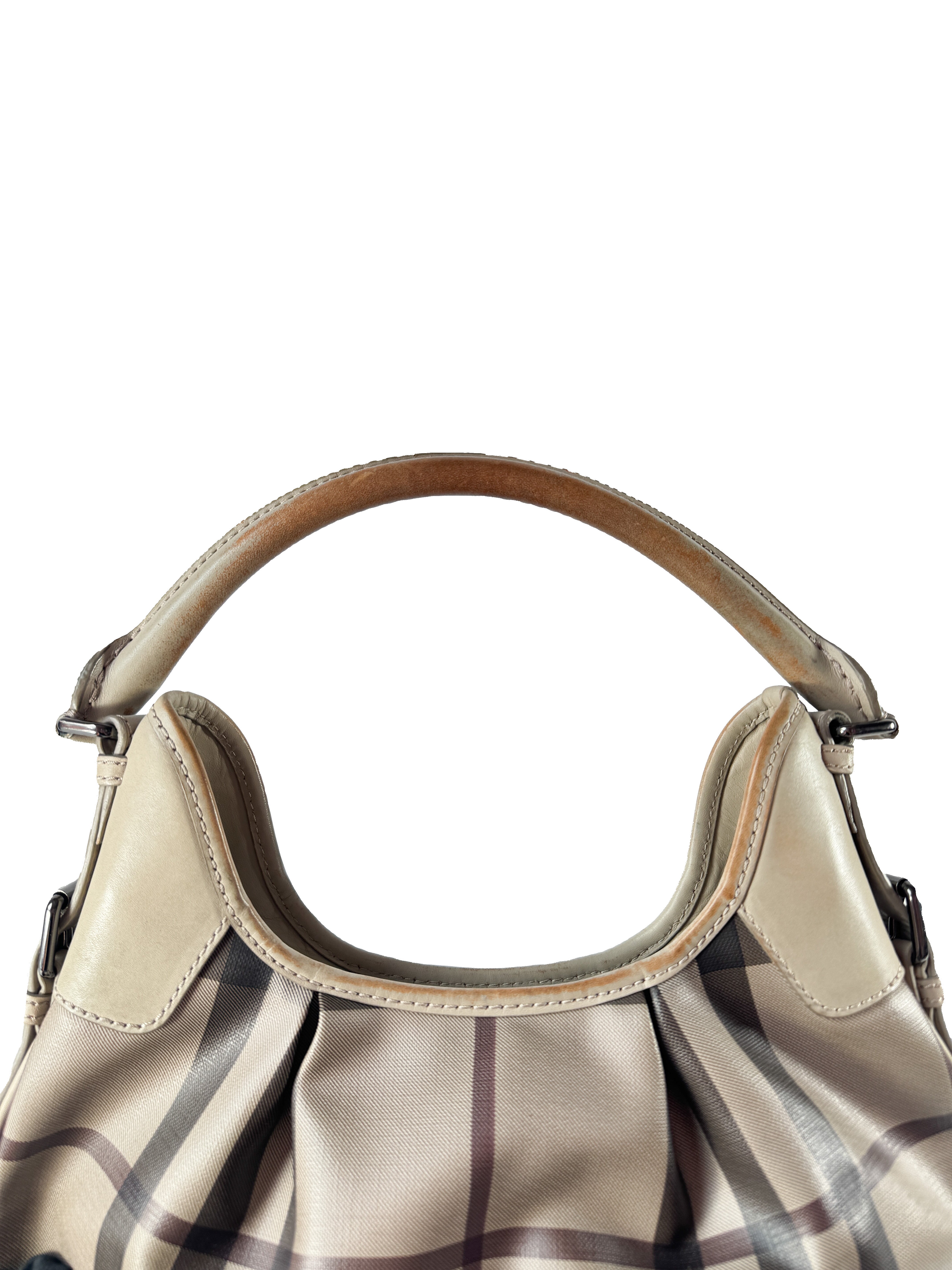 Burberry gray plaid shoulder bag **as is**