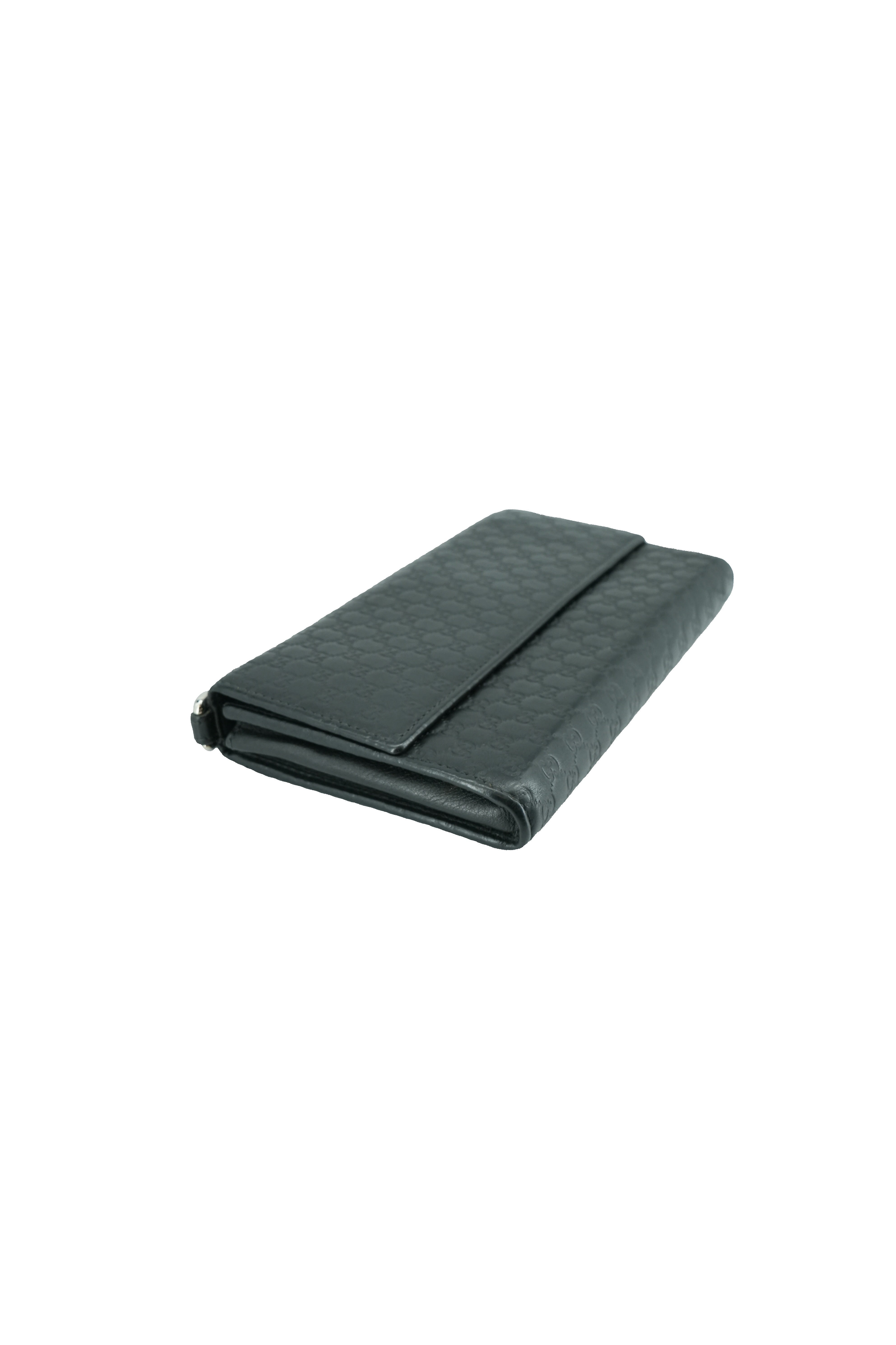 Gucci black Microguccissima documents wallet 309651-0416