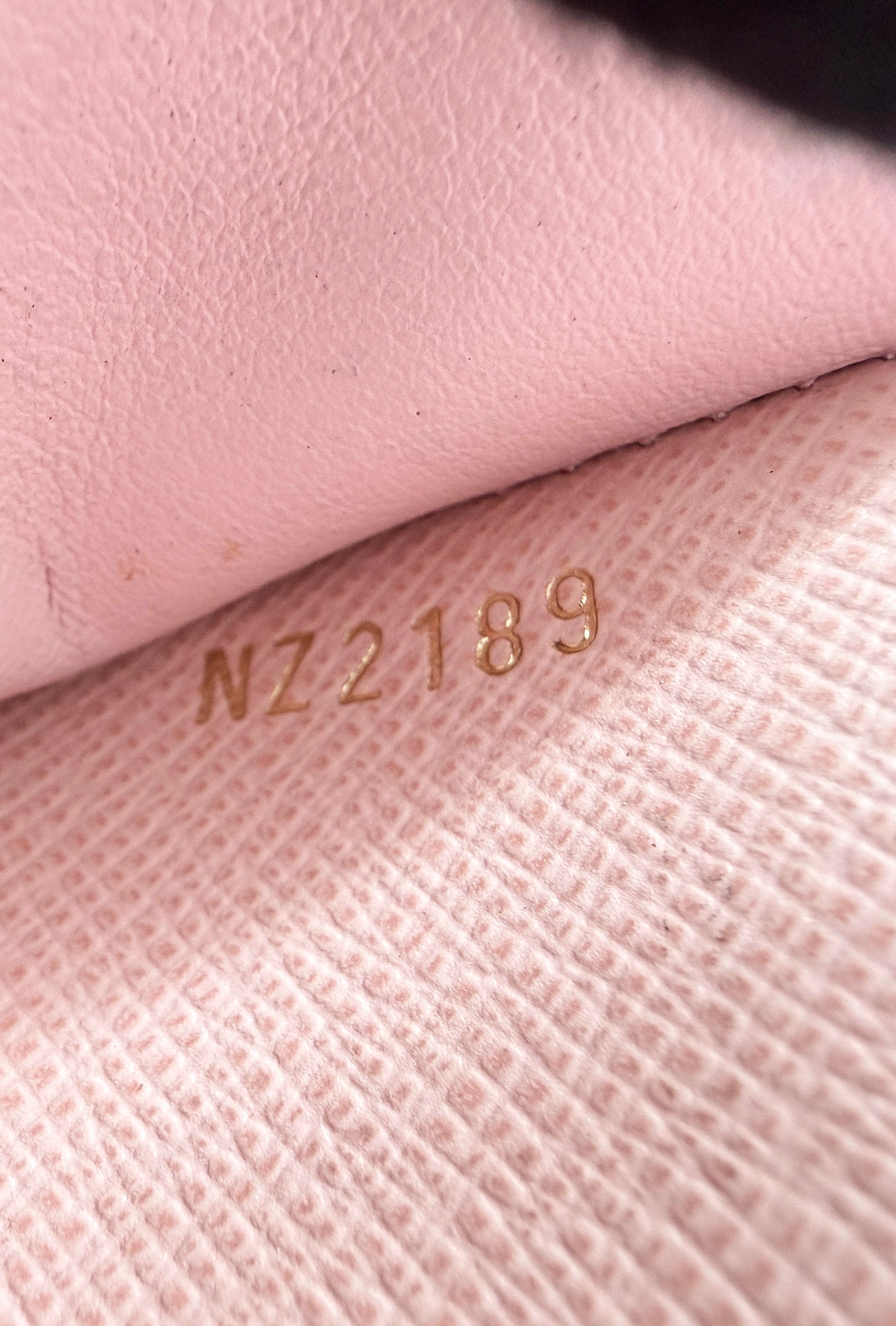 Louis Vuitton damier ebene Victorine wallet rose ballerine NZ2188 - My Girlfriend's Wardrobe LLC