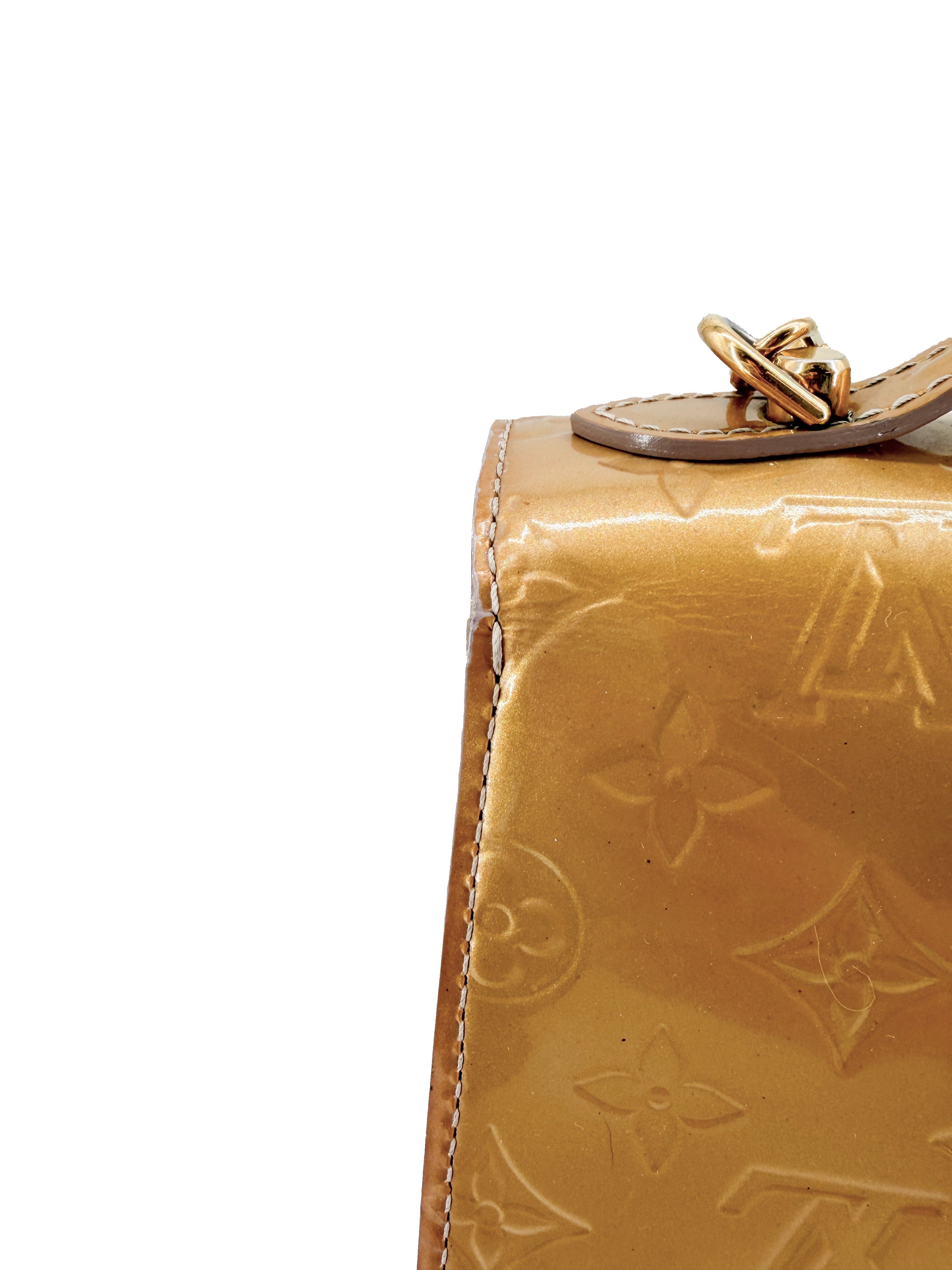 Louis Vuitton monogram vernis Mirada gold SR2192