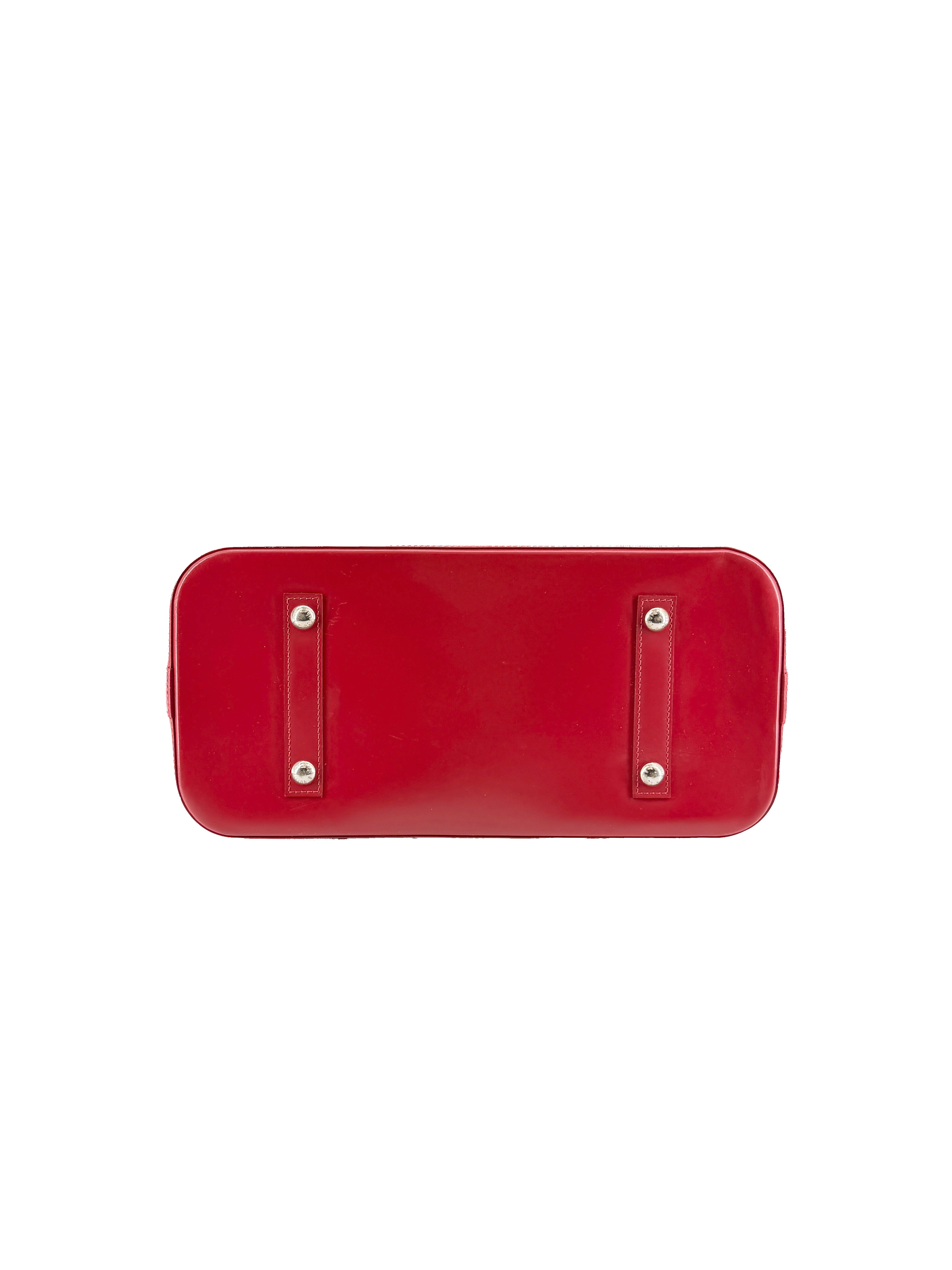 Louis Vuitton red epi Alma GM MI4182