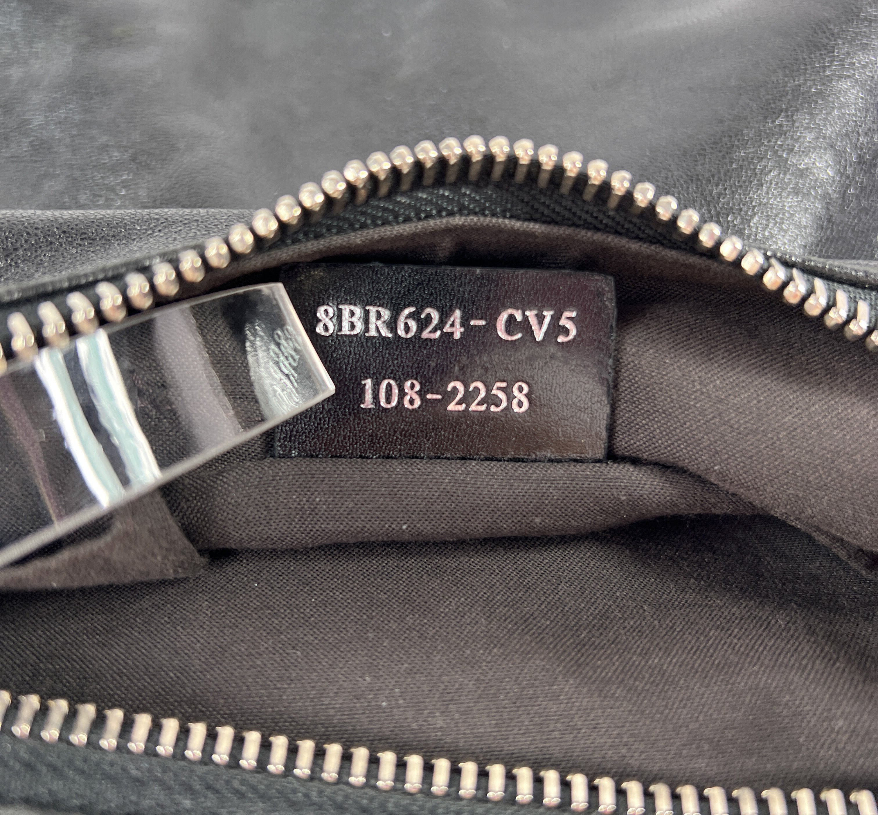 Fendi black leather hobo shoulder bag