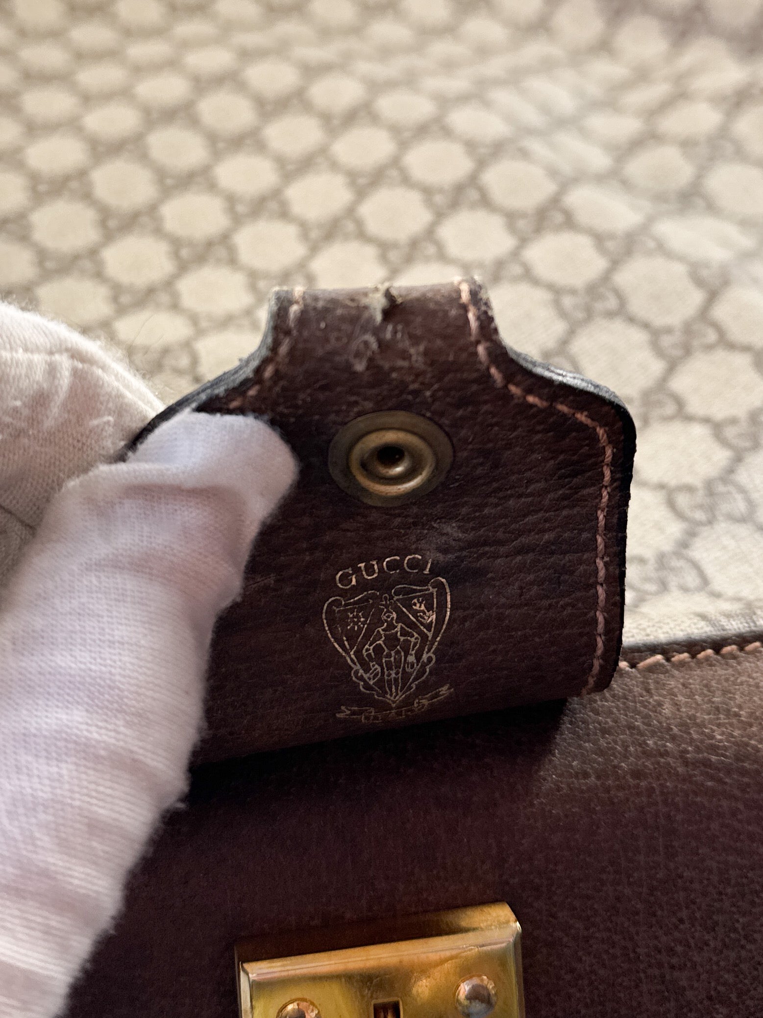 Gucci GG Supreme 1980s garment bag 24-011-594 **as is**