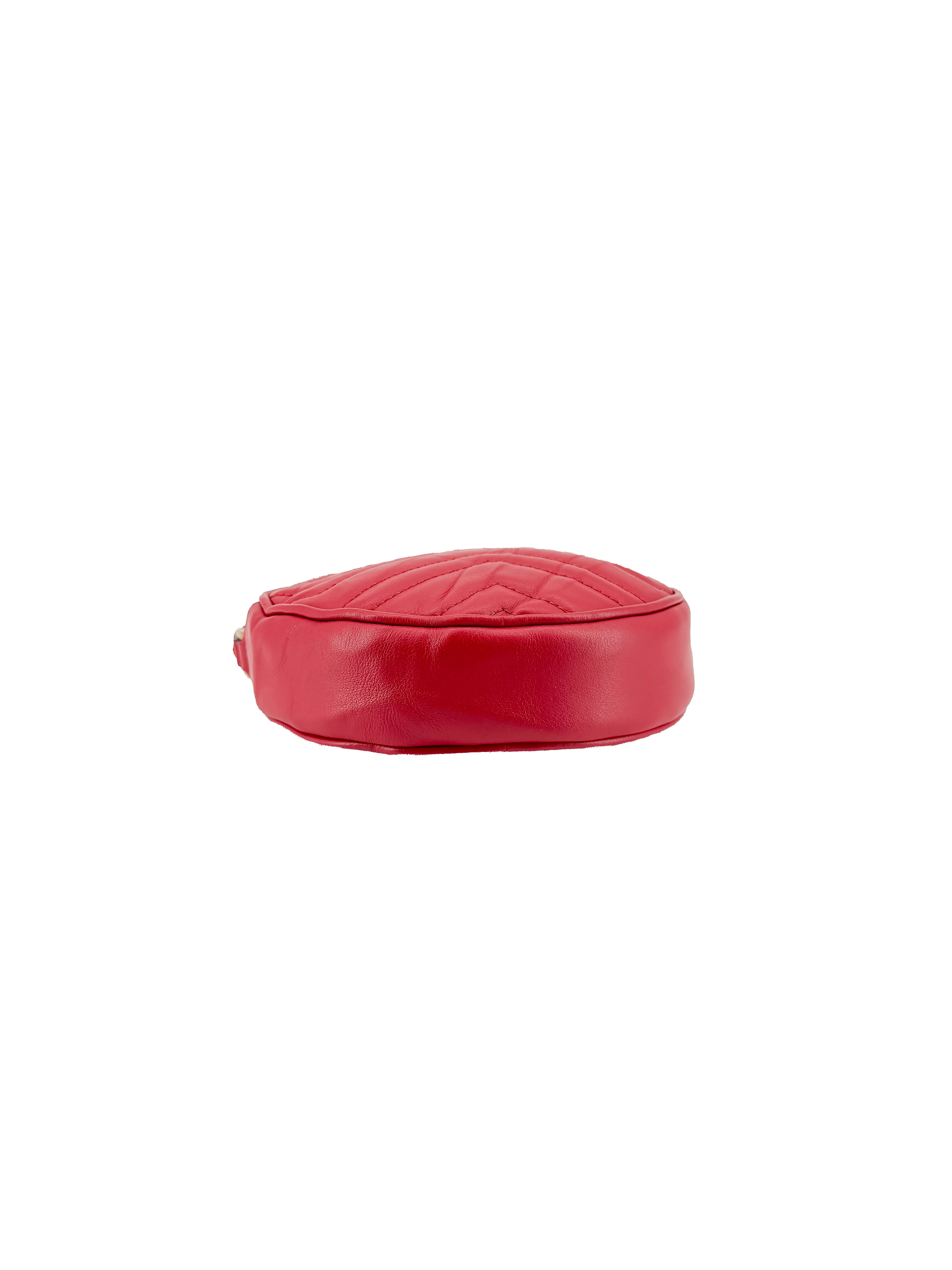 Gucci red Marmont GG wristlet 575164-584046