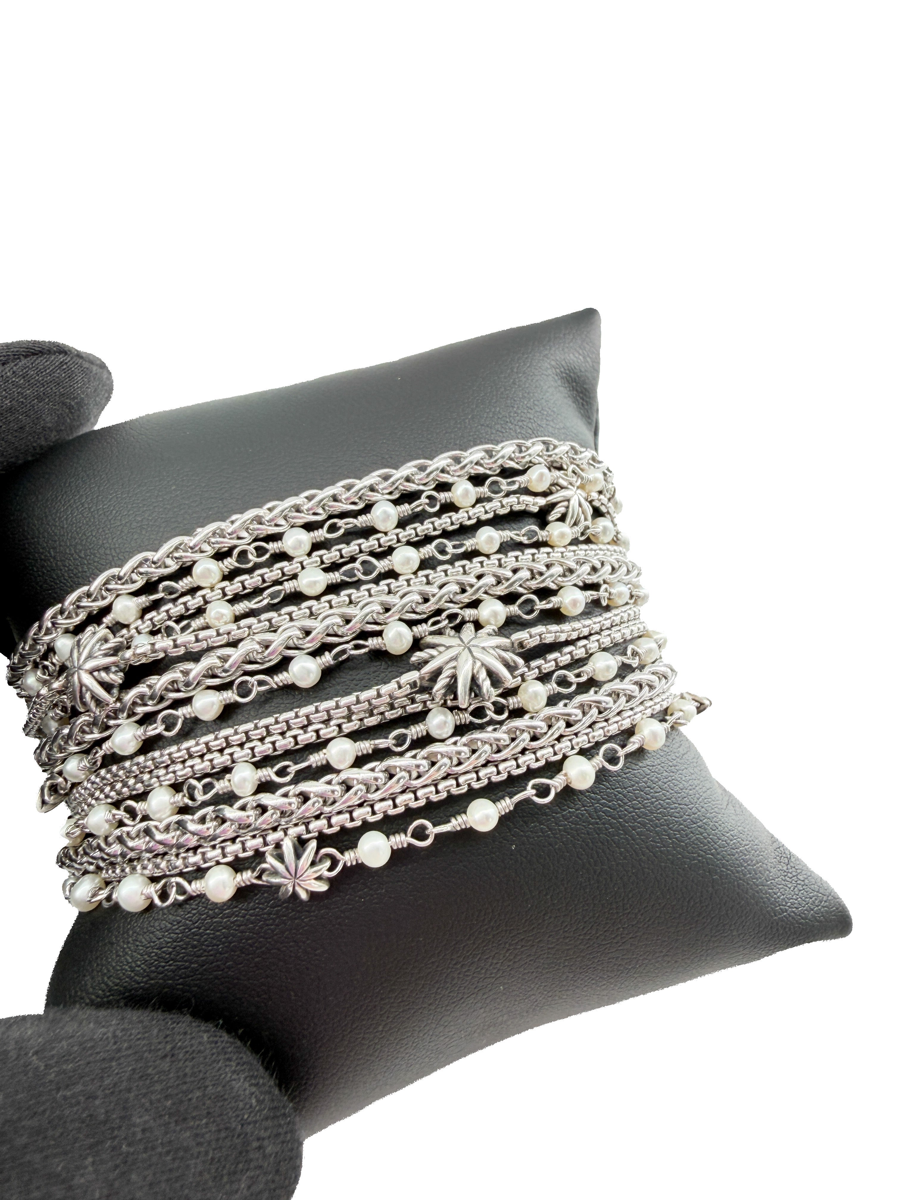 David Yurman Starburst multi-row chain bracelet - My Girlfriend's Wardrobe LLC