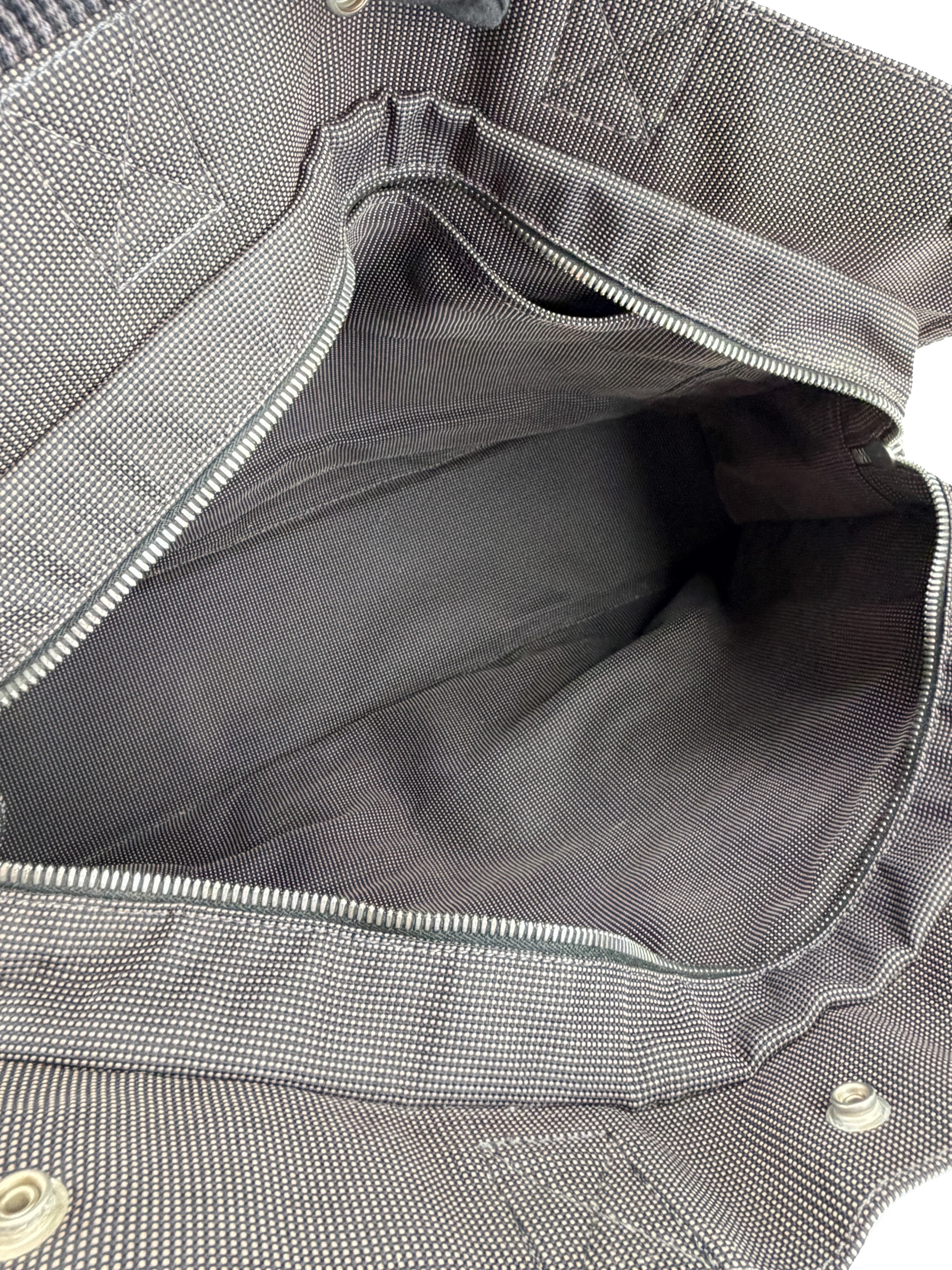 Hermès gray nylon Herline tote
