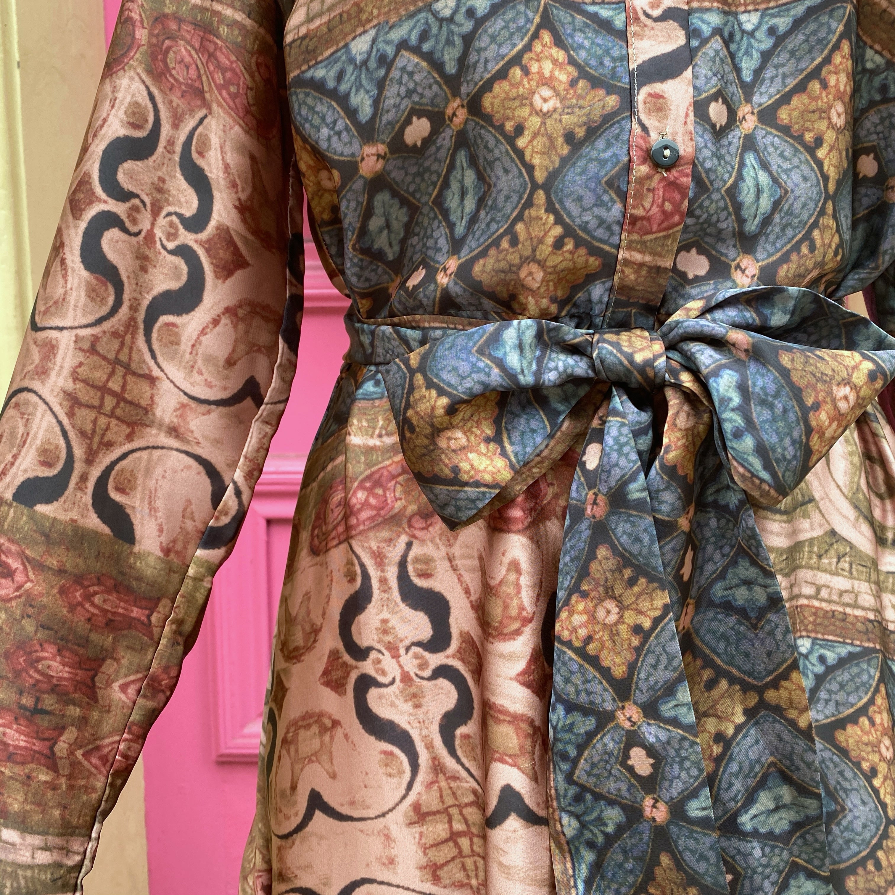 Soft Surroundings multicolor button up dress size Small