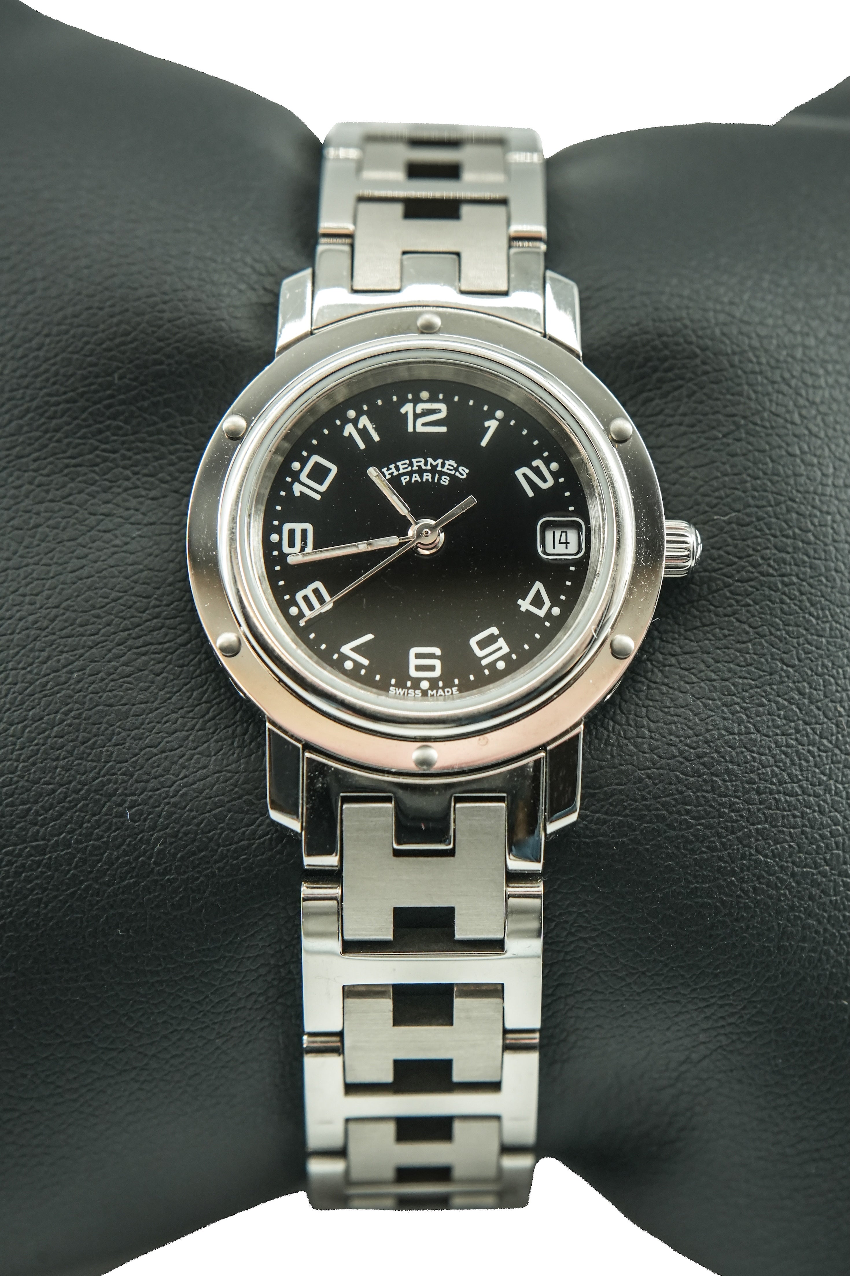 Hermès stainless Clipper watch CL4.210 2439081