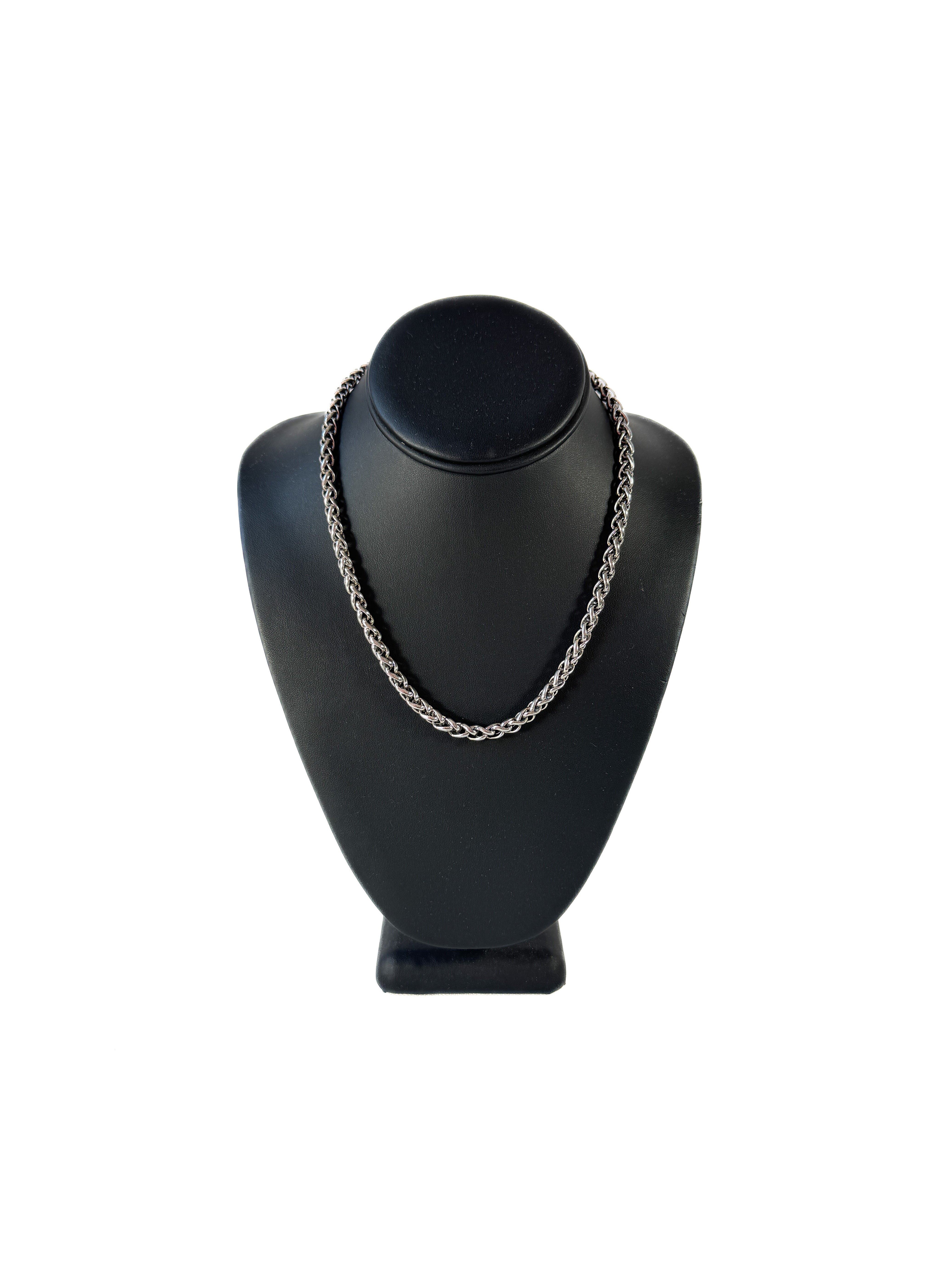 David Yurman sterling silver 18k gold wheat chain necklace