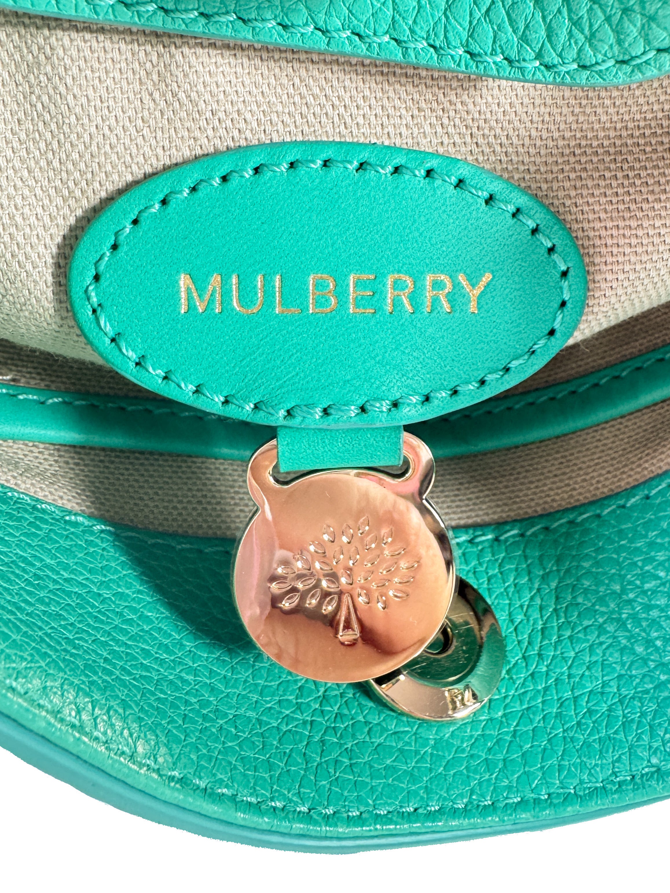 Mulberry green leather mini Jamie bucket bag 2289055