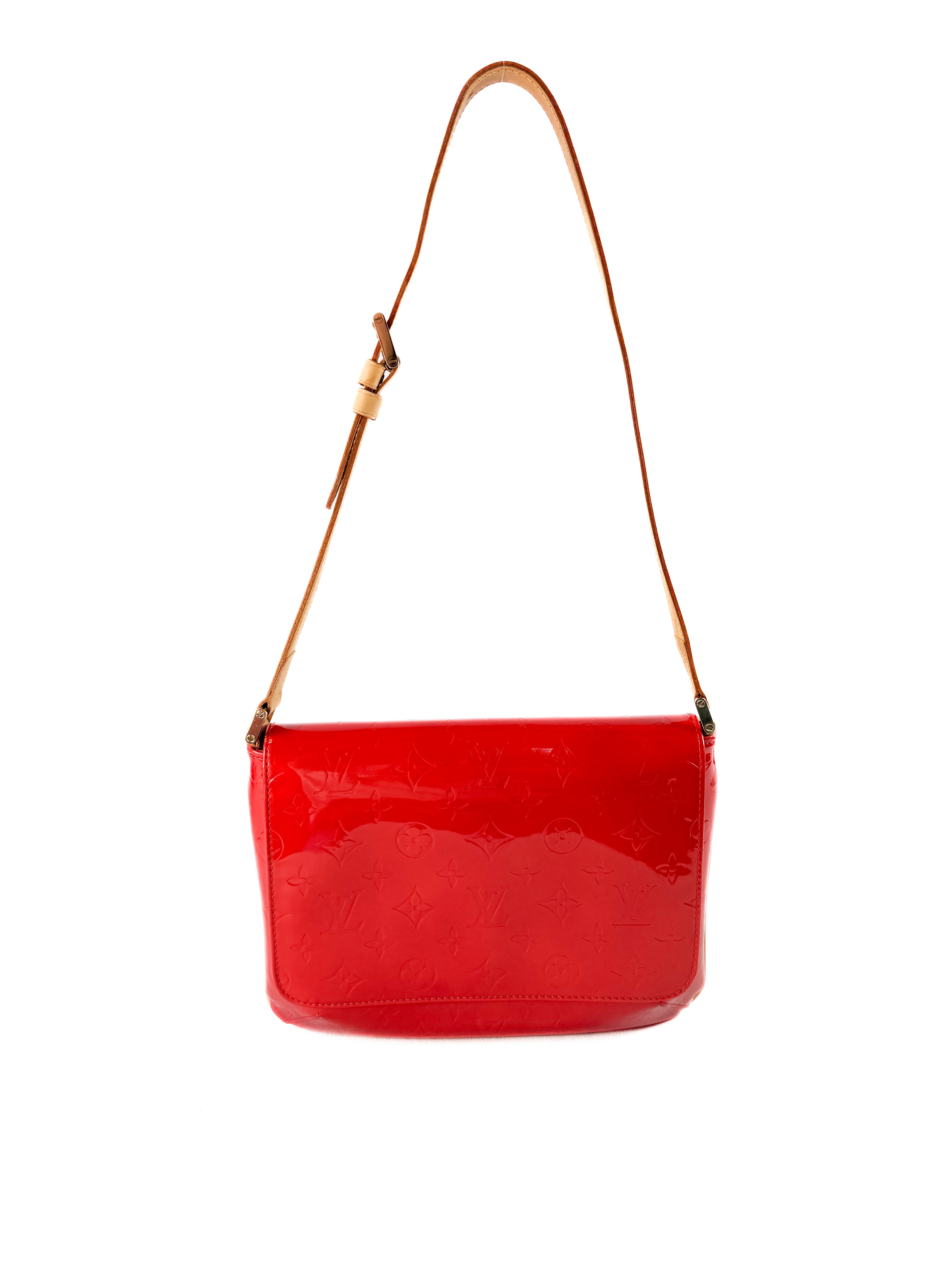 Louis Vuitton red vernis Thompson street shoulder bag CA0031