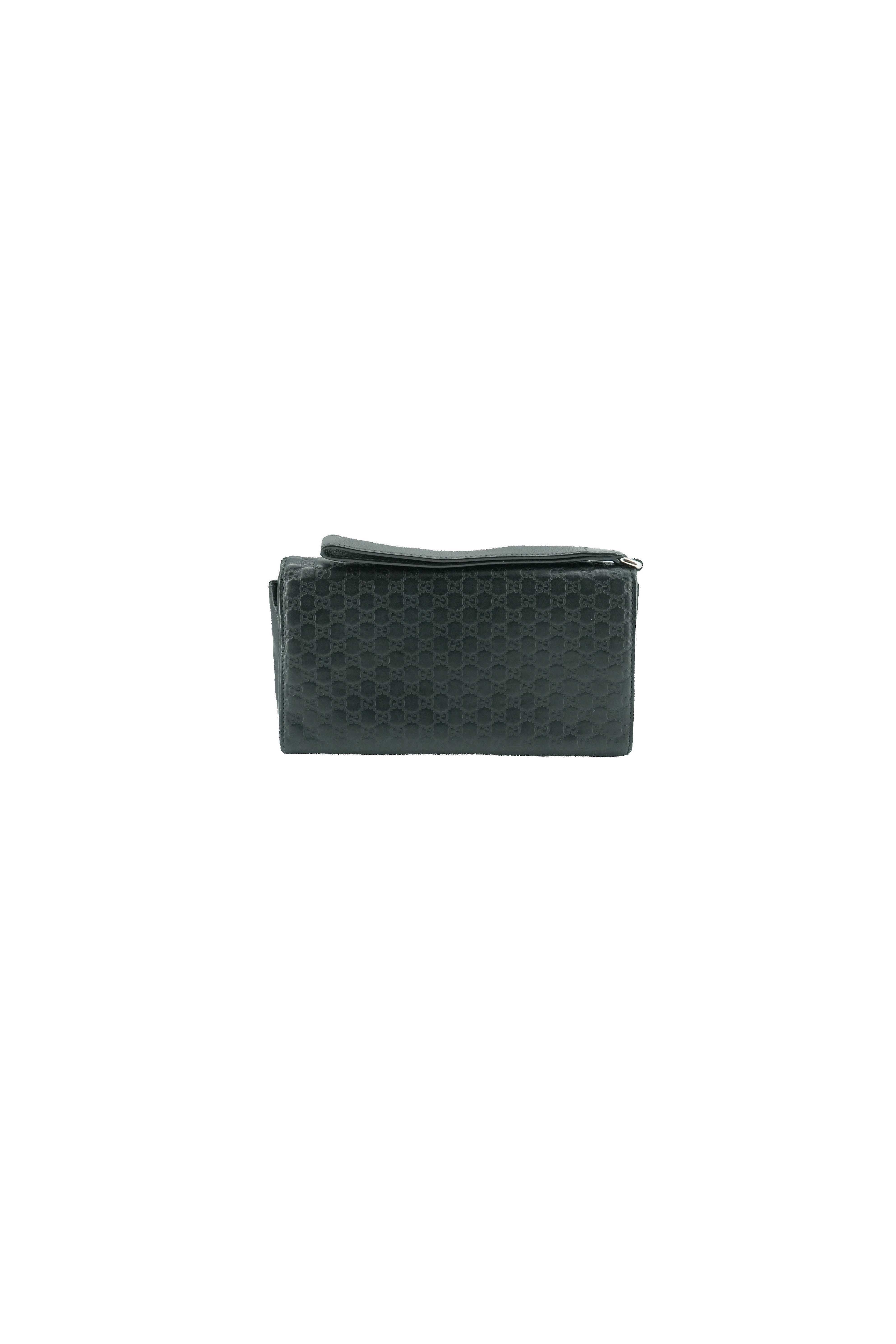 Gucci black Microguccissima documents wallet 309651-0416