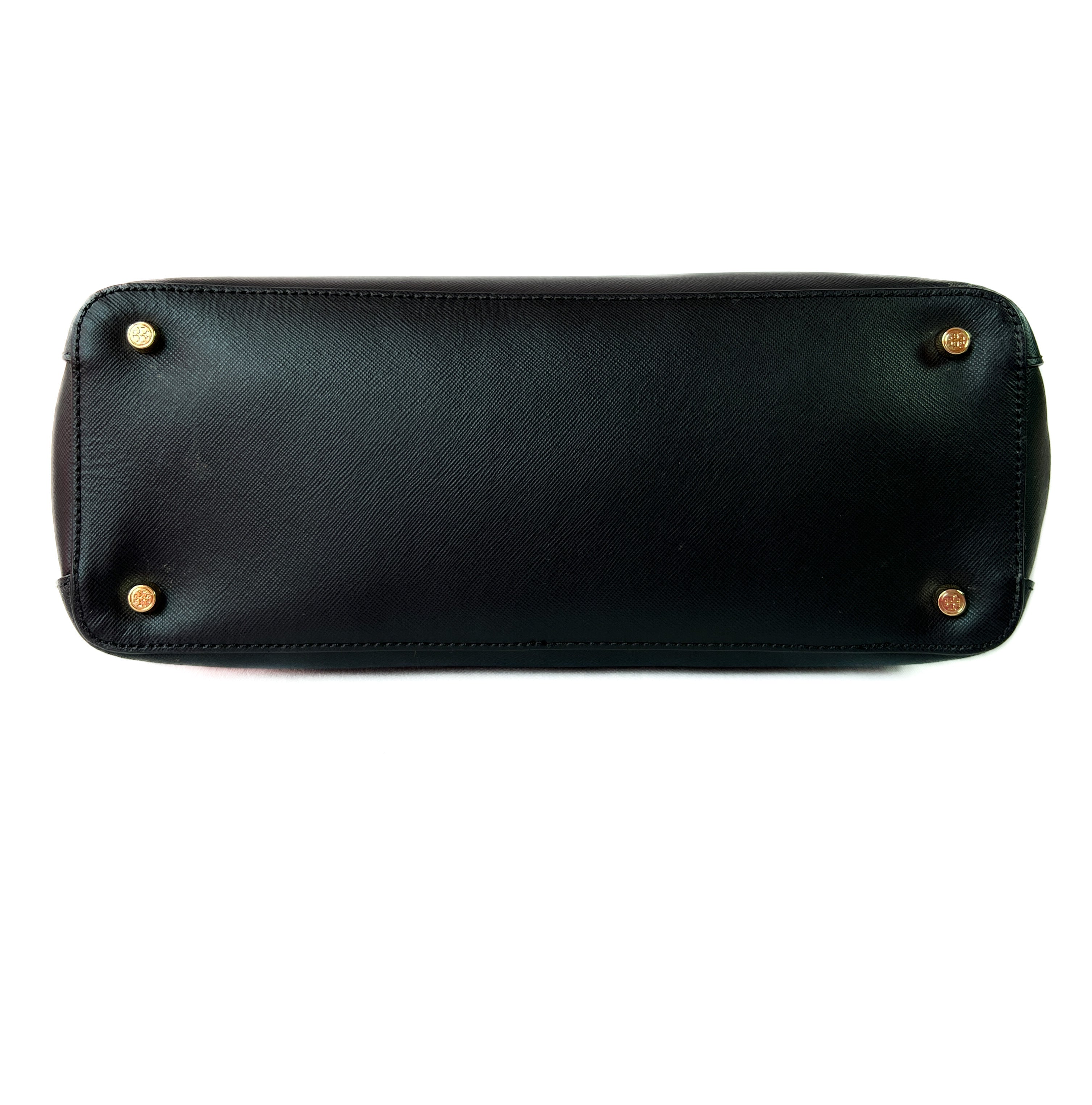 Tory Burch black double zip satchel - My Girlfriend's Wardrobe LLC