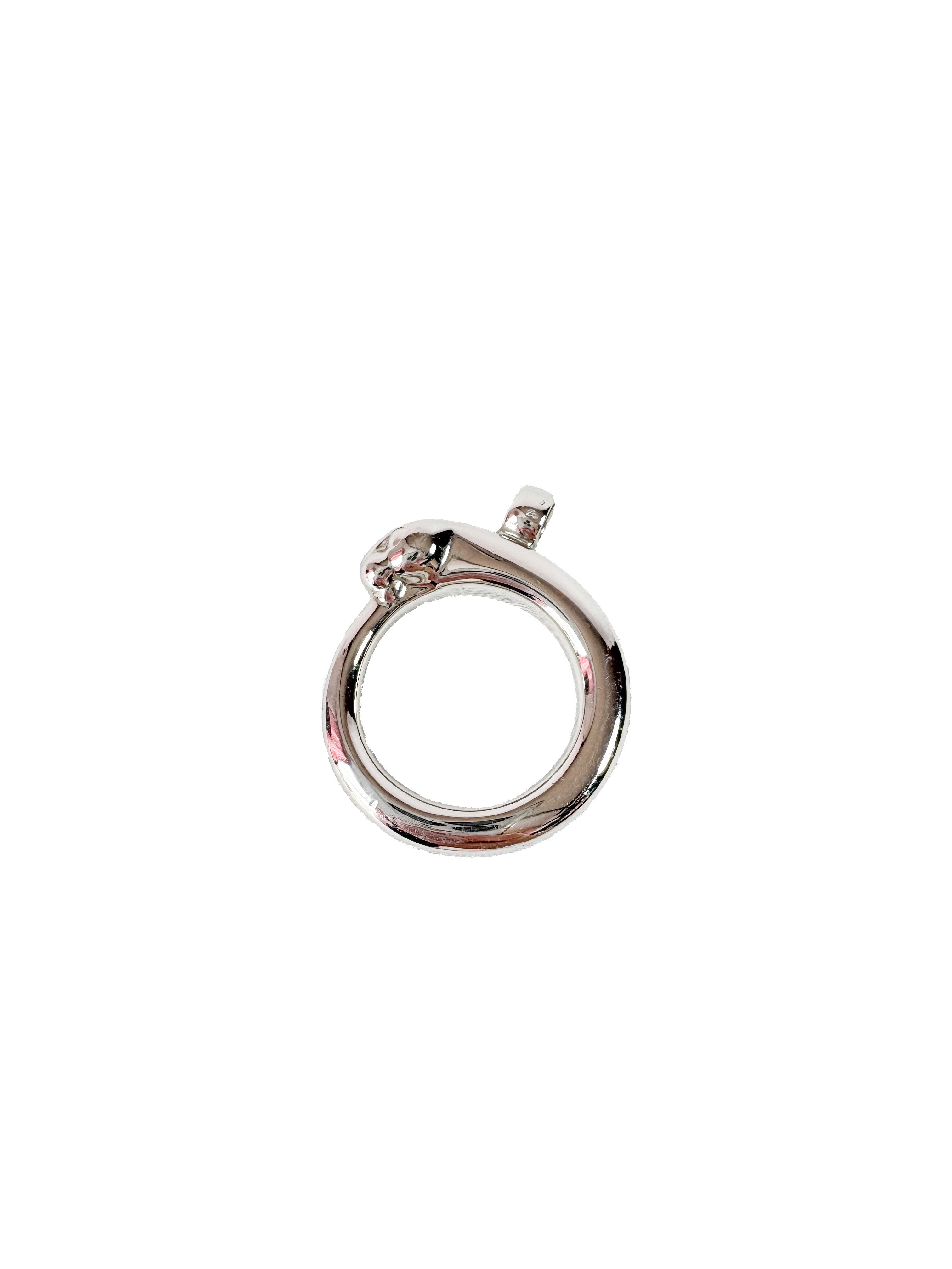 Cartier silver tone Panthere keyring