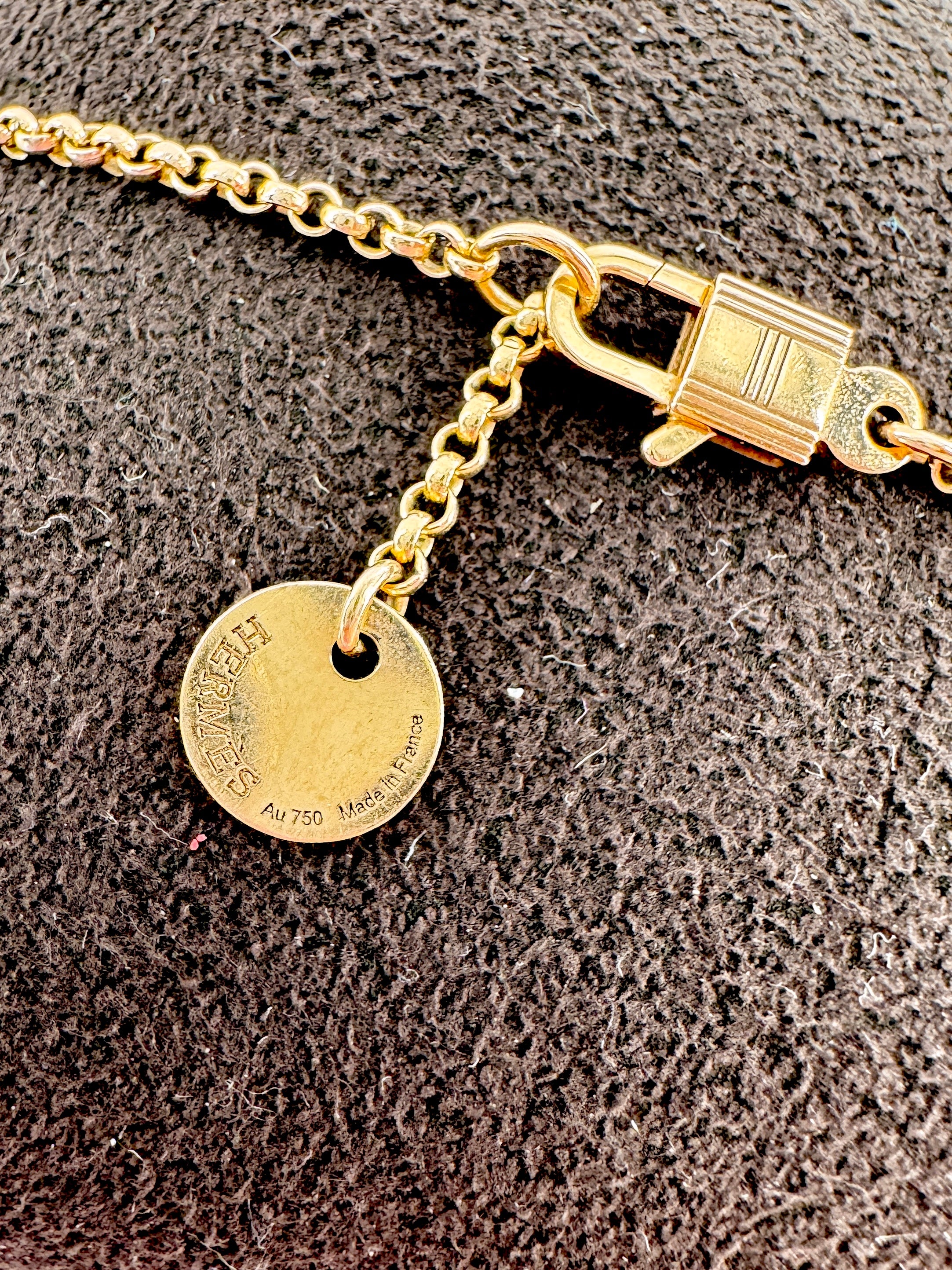 Hermès clou d'H rose gold bracelet