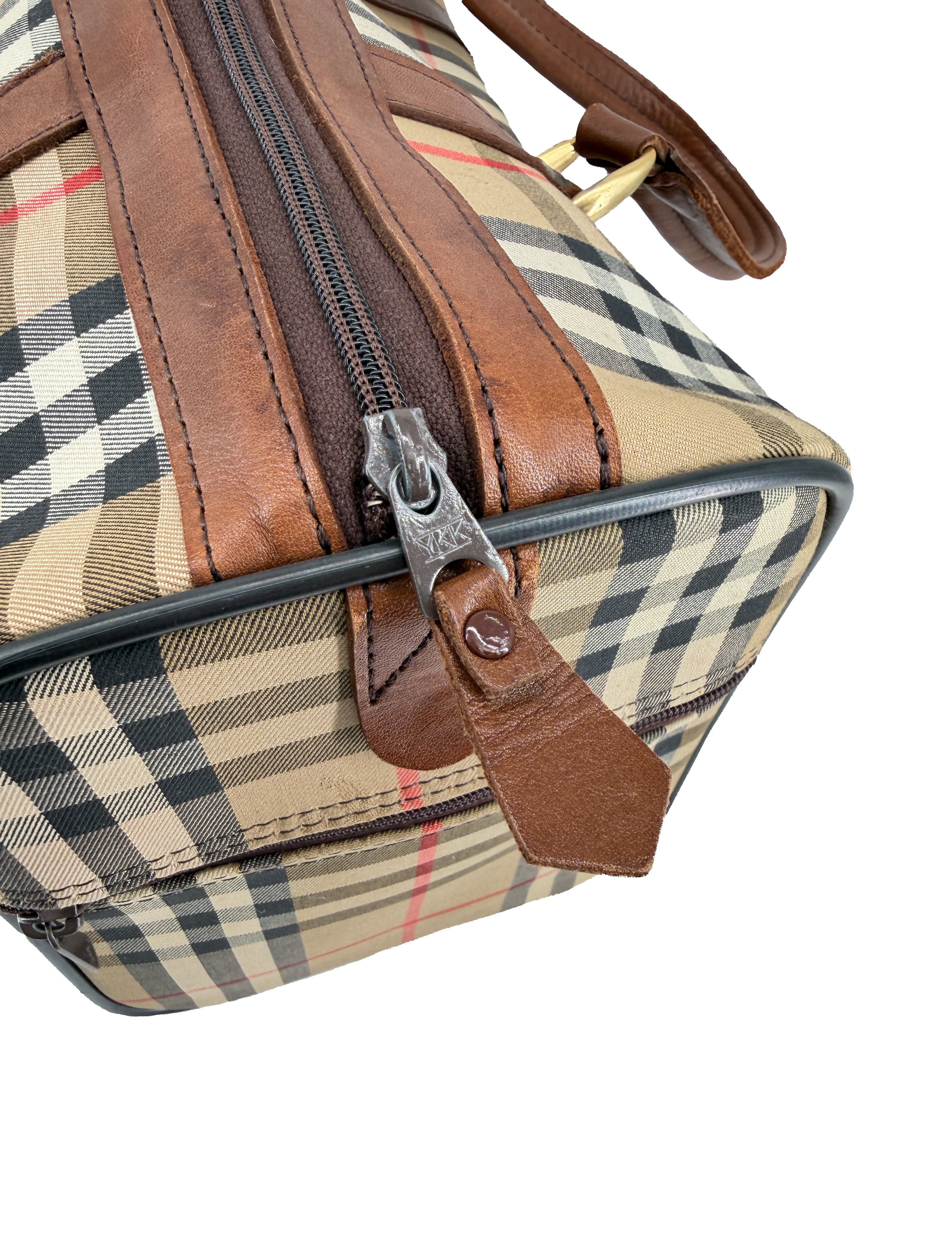 Burberrys vintage check Boston duffle