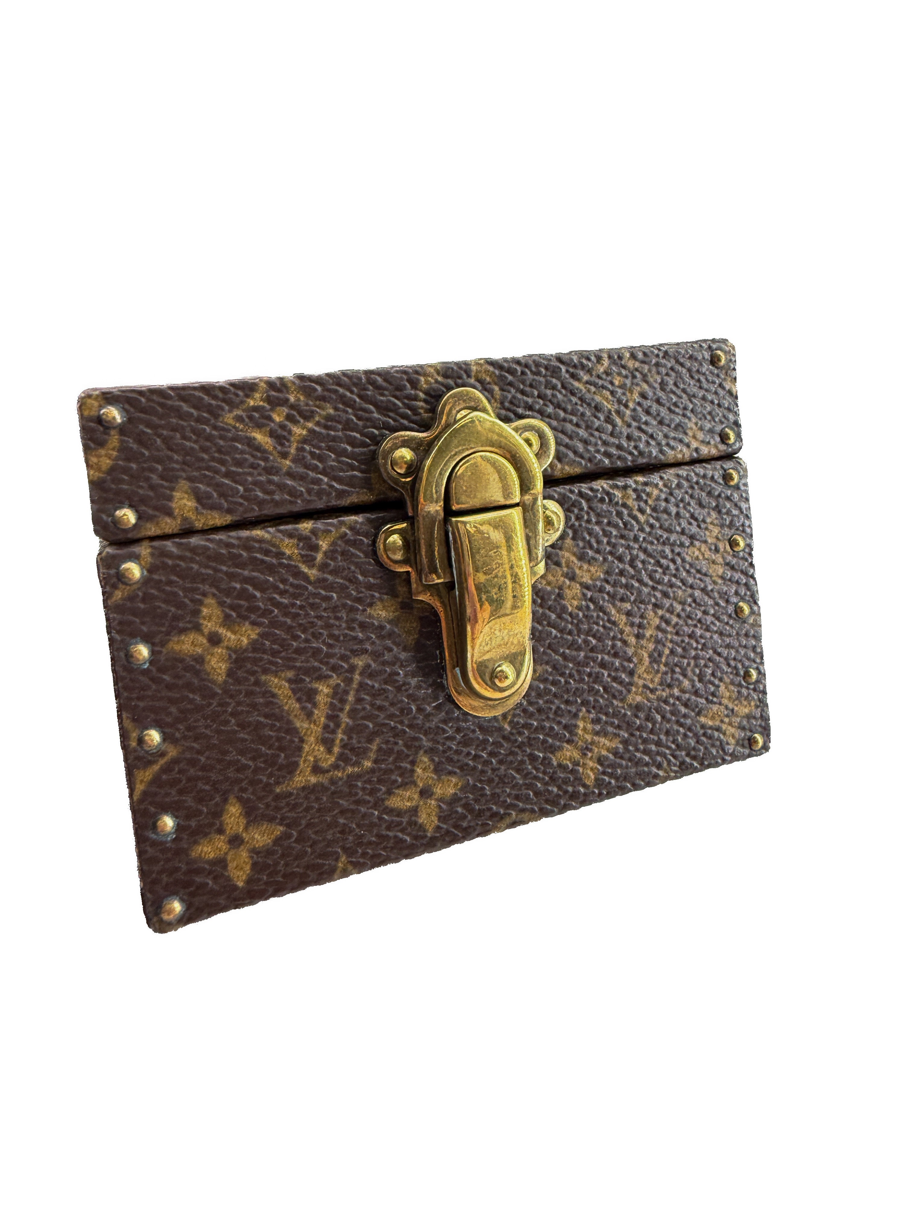 Louis Vuitton monogram jewelry box mini trunk AS0035