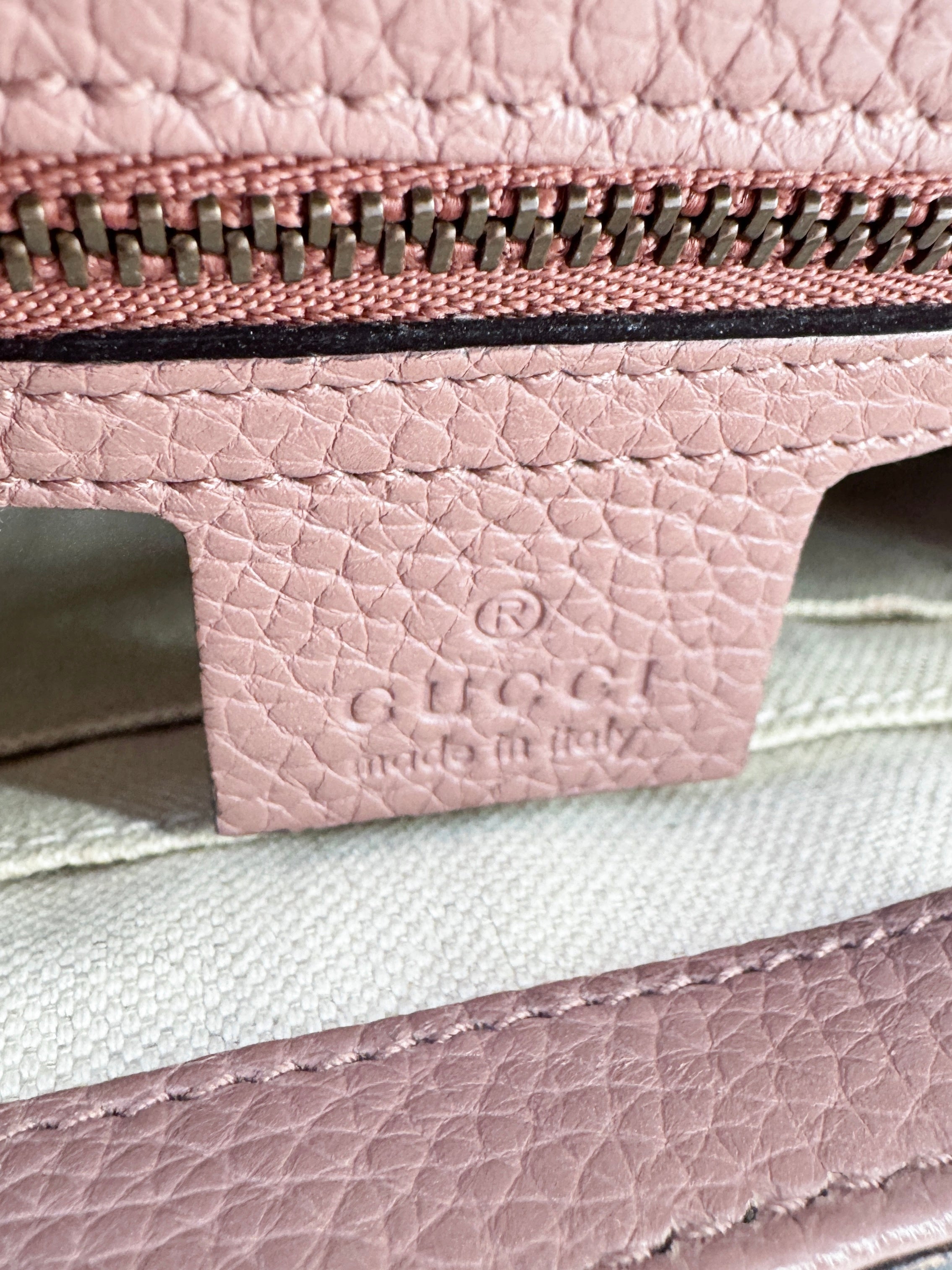 Gucci GG Marmont Top Handle Bag Leather Maueve Small