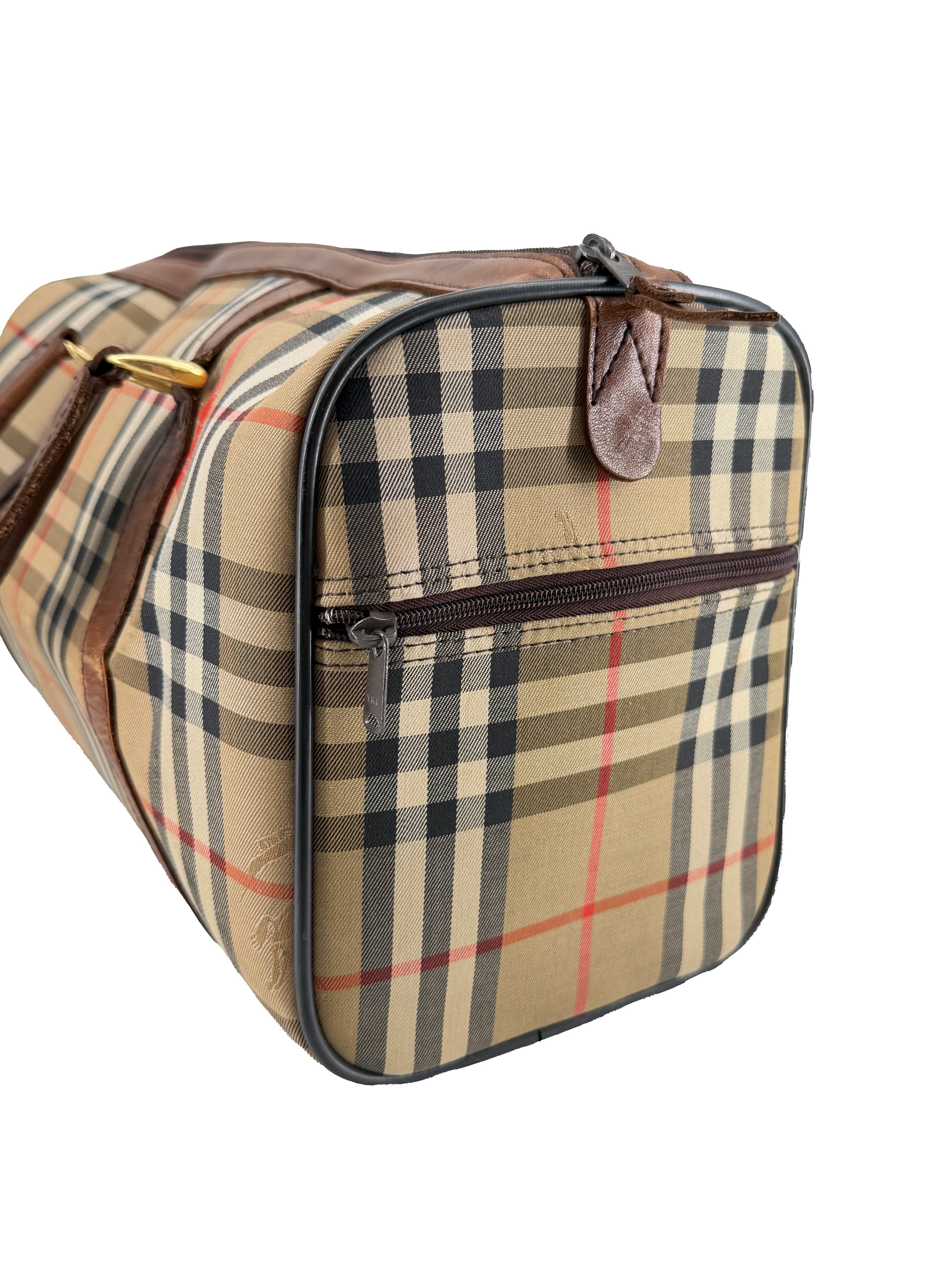 Burberrys vintage check Boston duffle