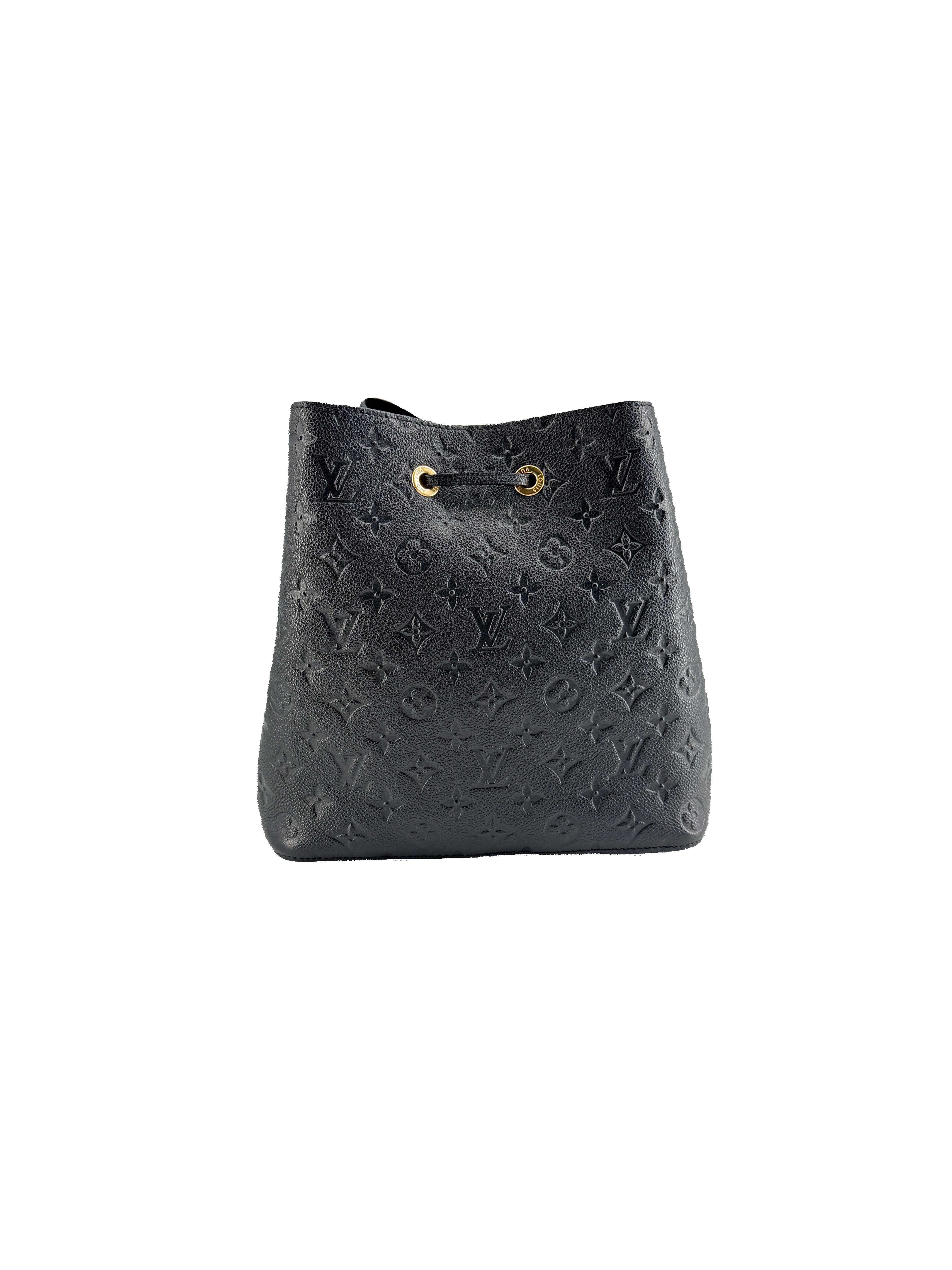 Louis Vuitton black empreinte leather NeoNoe MM NFC