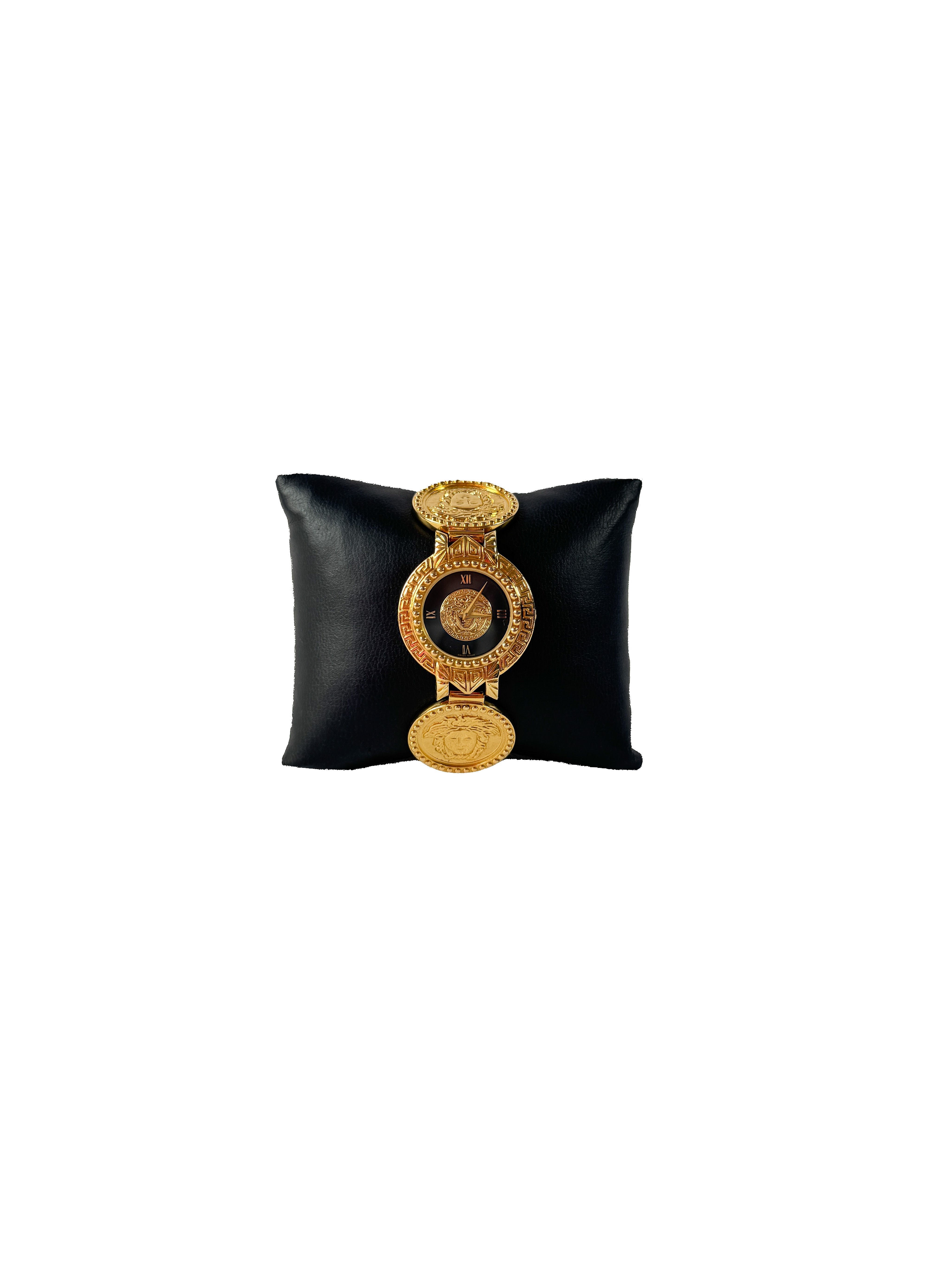 Gianni Versace vintage medusa head coin watch 10163