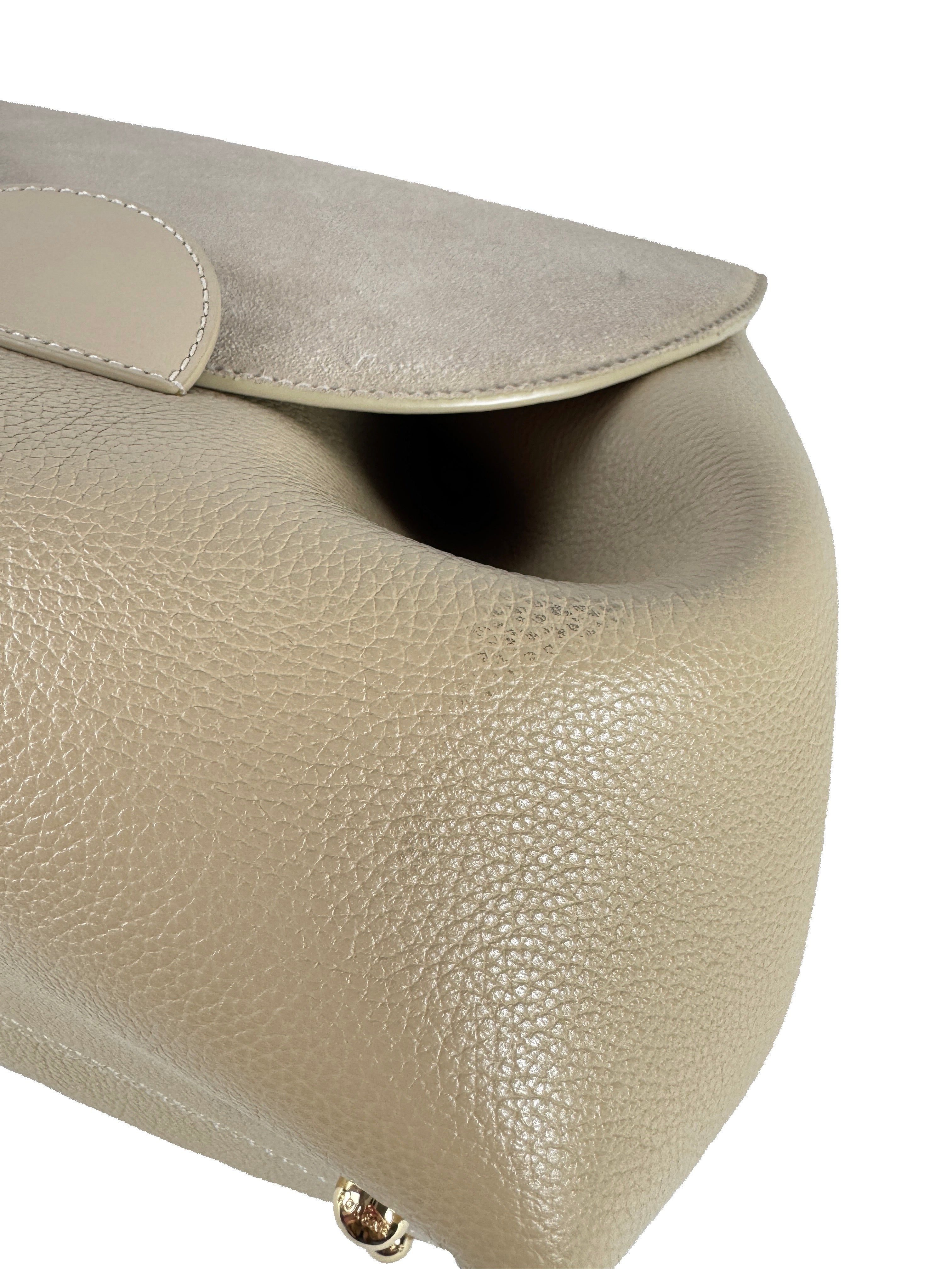 Polène tan Numero Un top handle bag