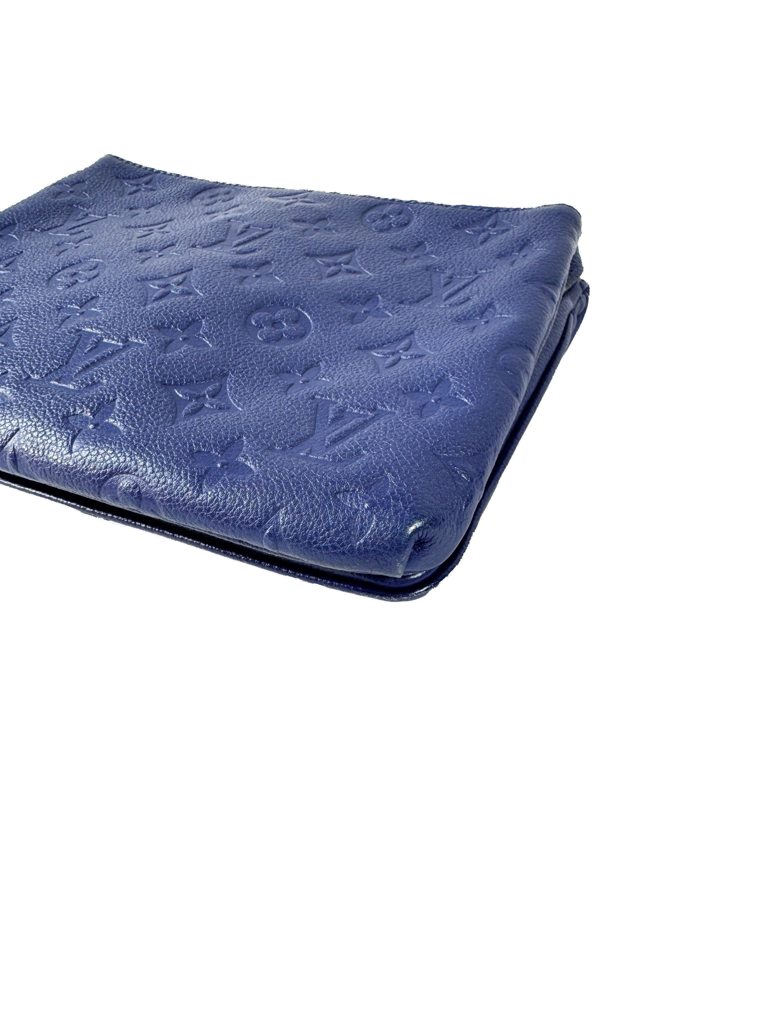 Louis Vuitton monogram navy empreinte leather Twice crossbody AR2185