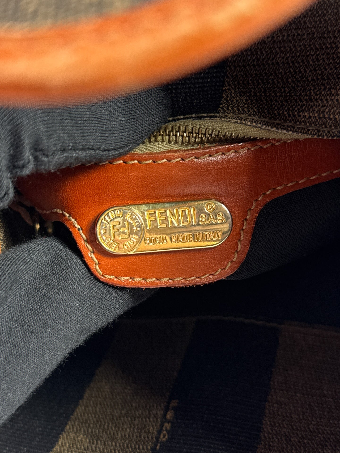 Fendi vintage Pequin striped sling bag 13B1455907