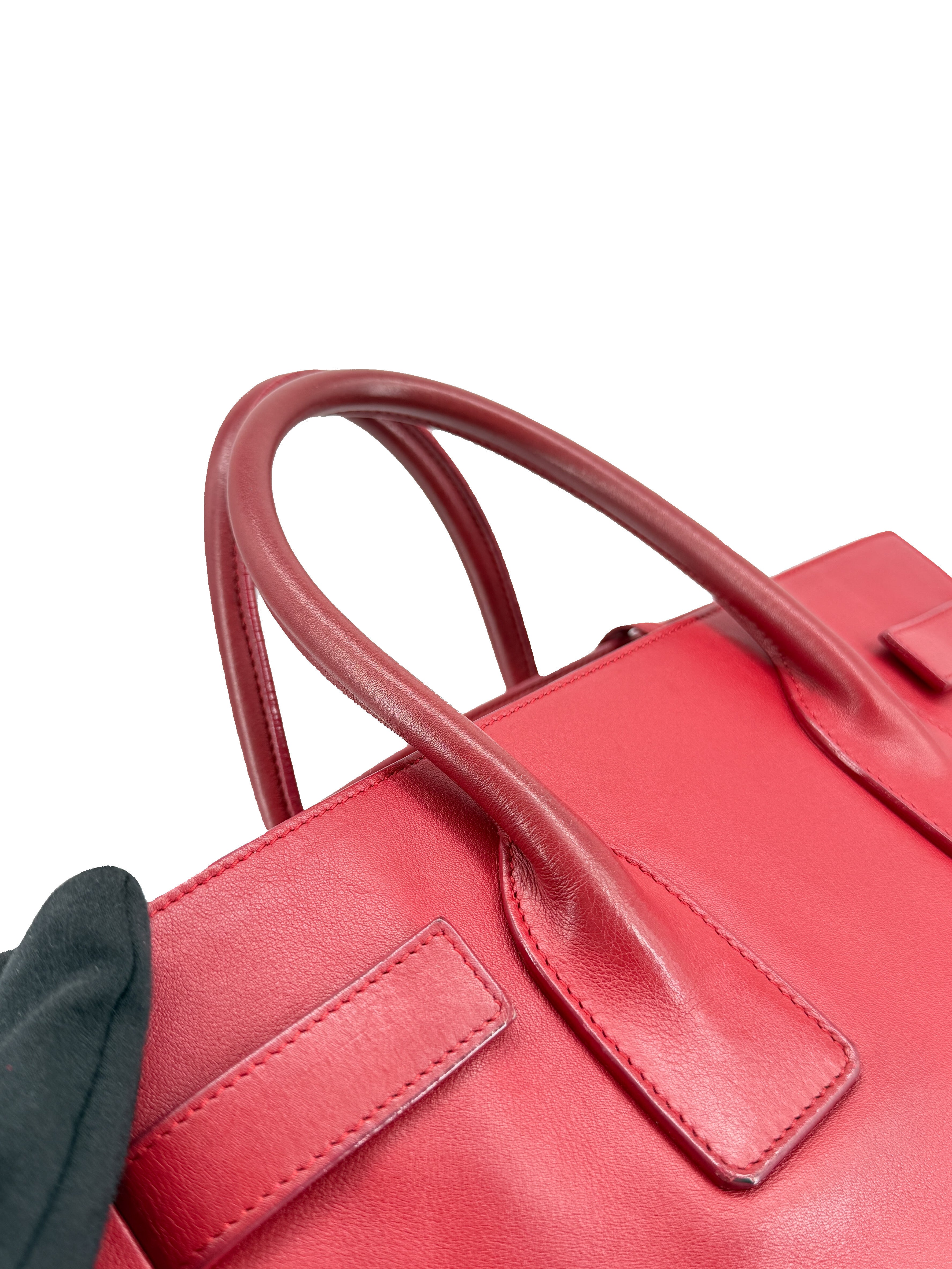 Saint Laurent red small Sac Du Jour 324823-527276