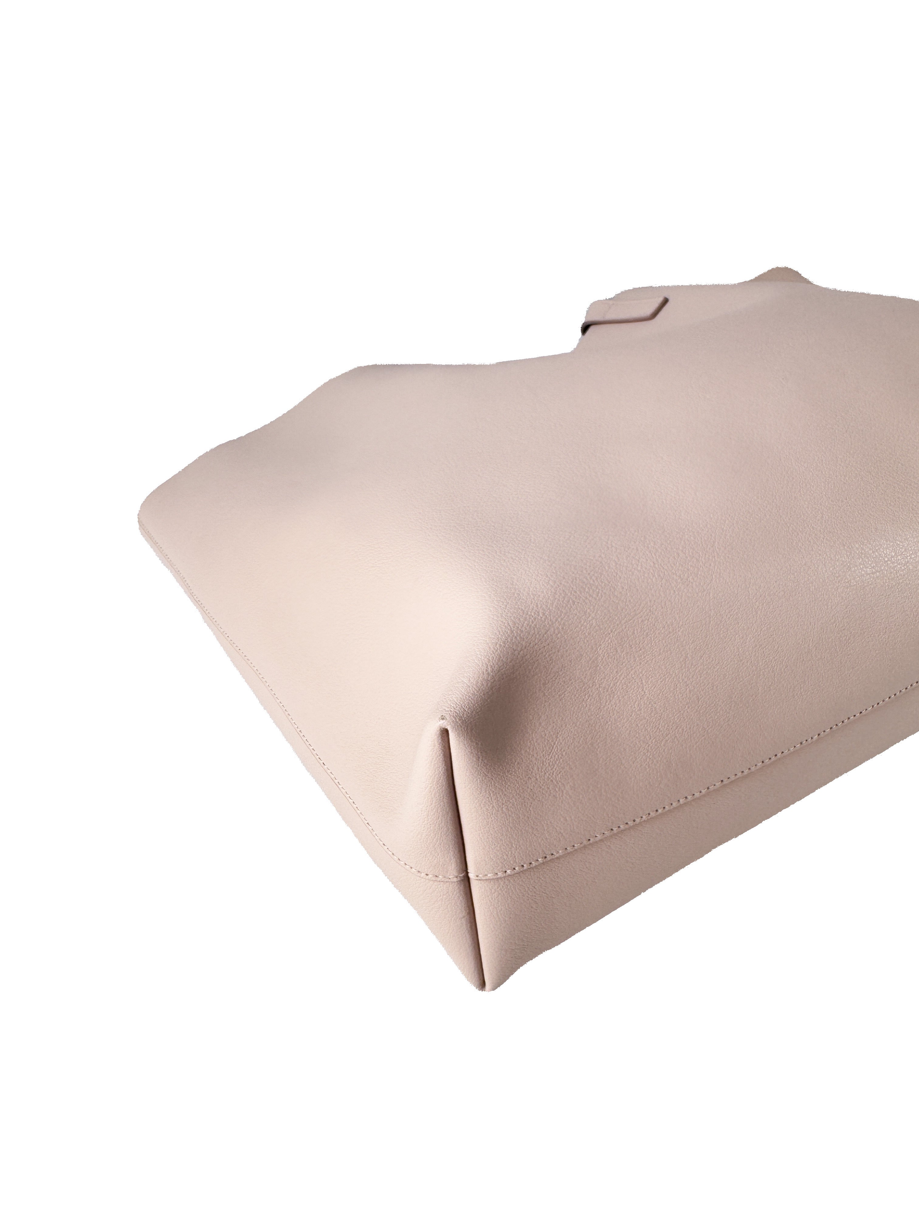 Saint Laurent light pink leather east west tote MAL394195-1217