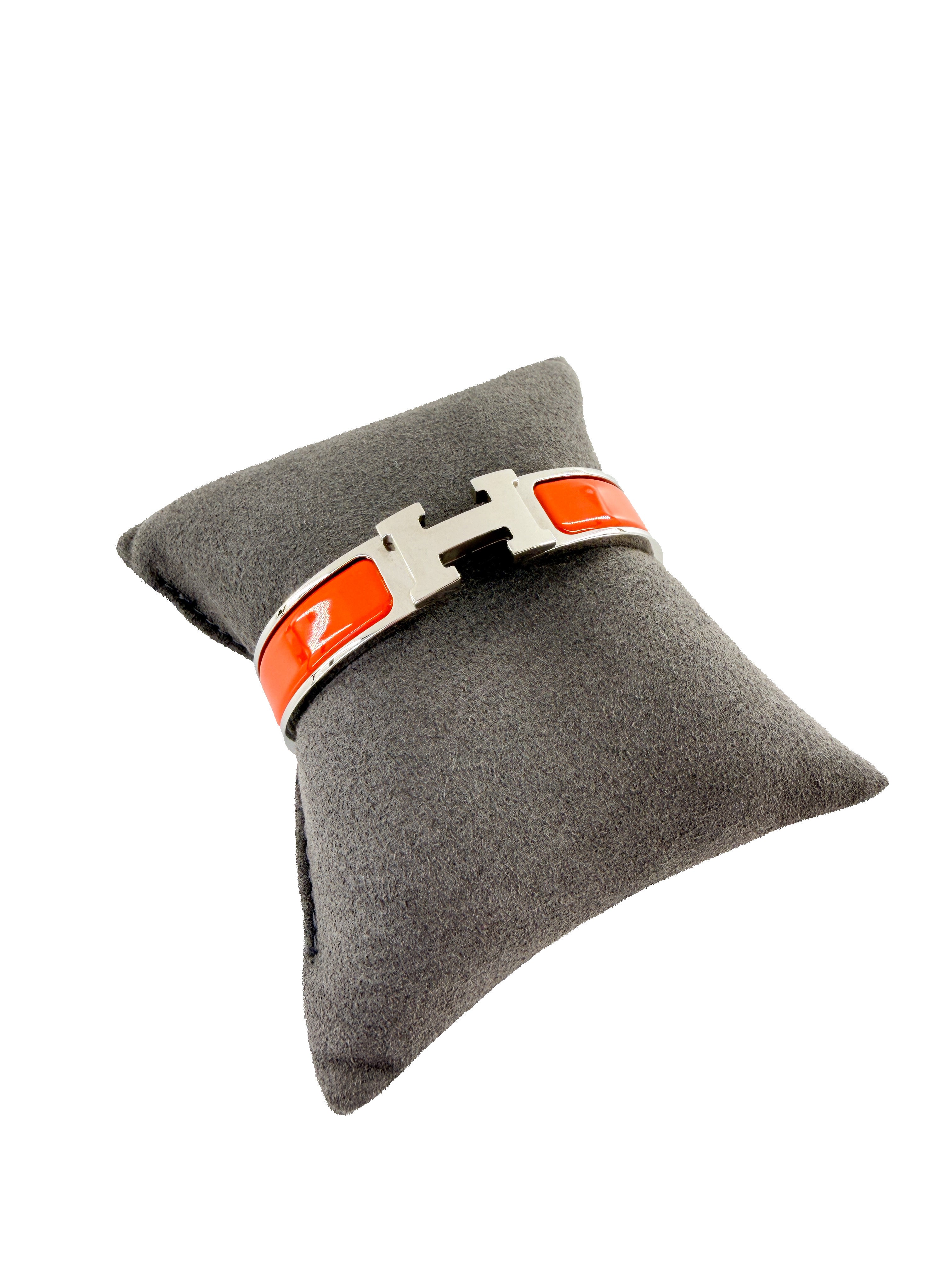 Hermès orange fruité clic H bracelet PM FI 01 39