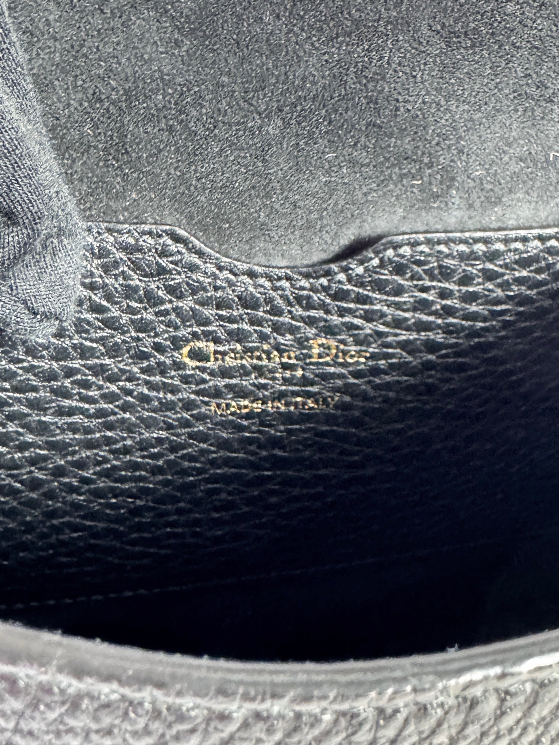 Dior black leather Bobby grained calfksin shoulder bag 06-BO-0214(2024)