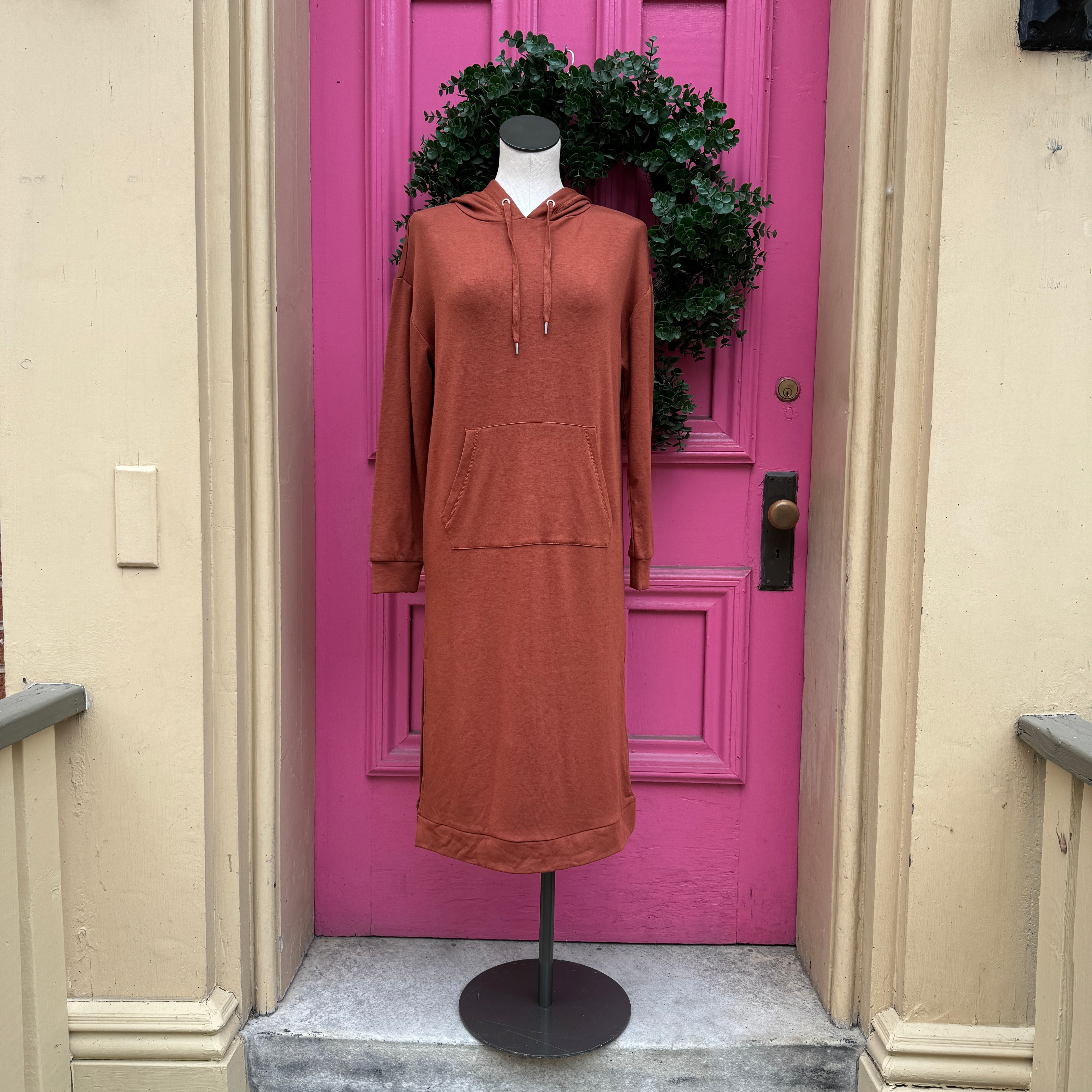 BB Dakota orange LS dress size XS NWT