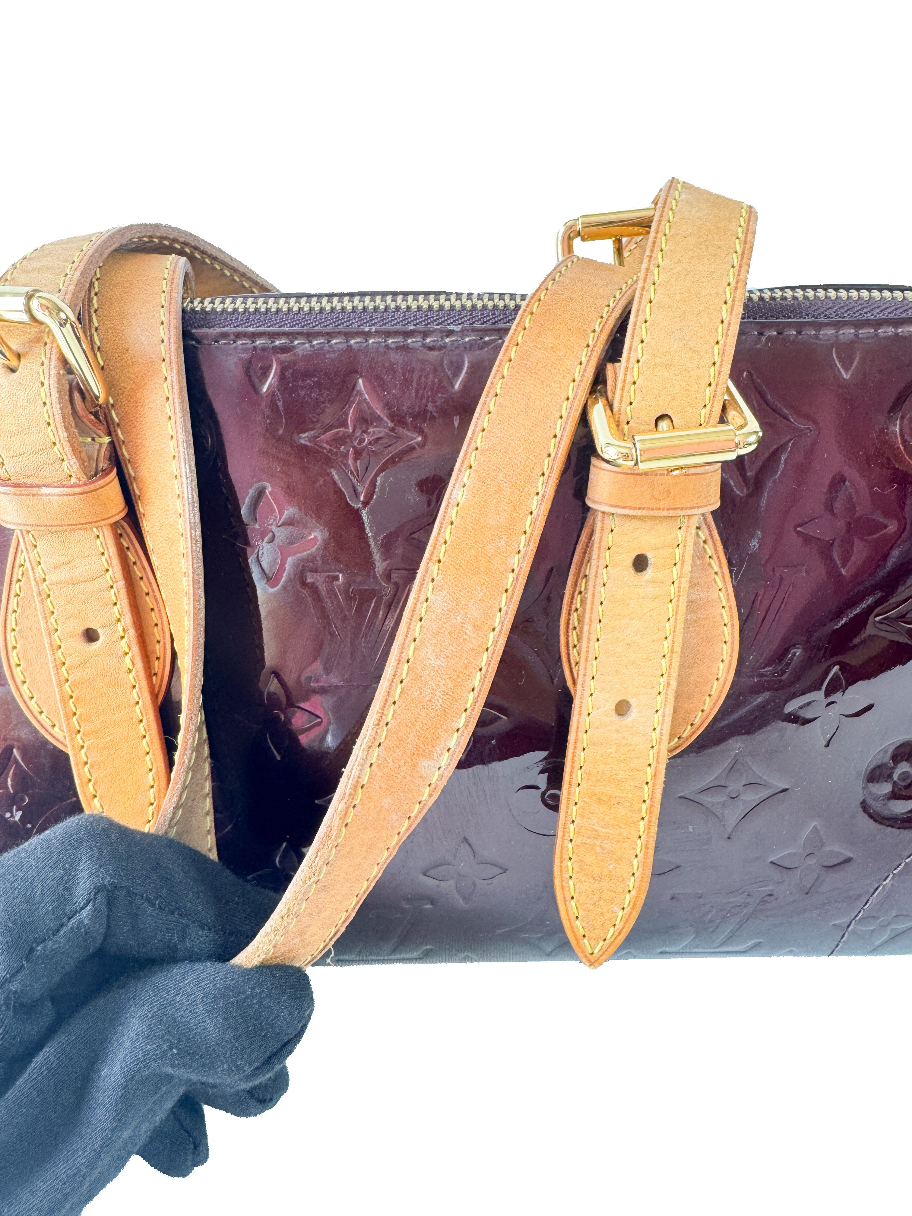 Louis Vuitton vernis rosewood ave bag SL4007