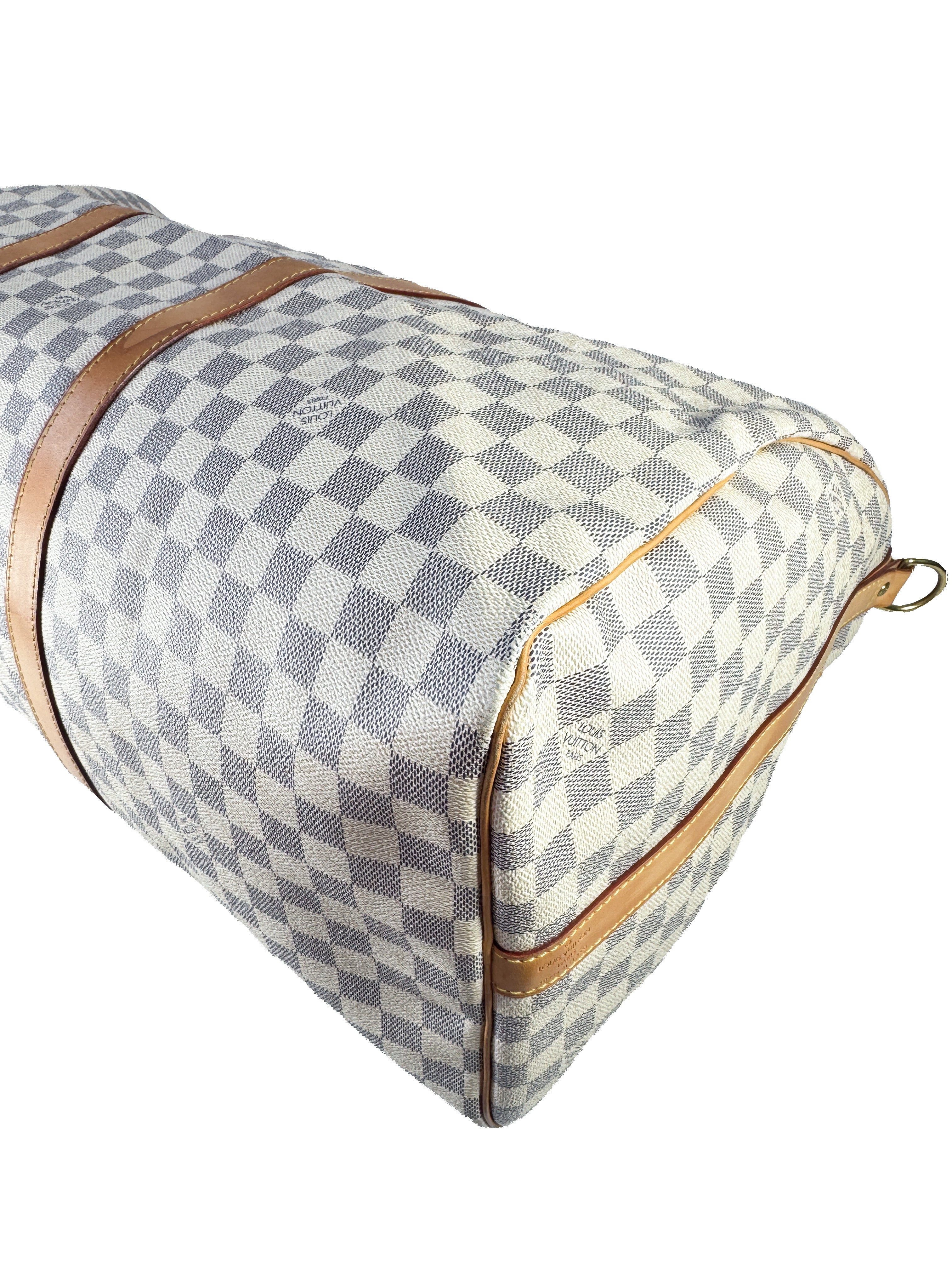 Louis Vuitton damier azur keepall 55 bandouliere MB2017