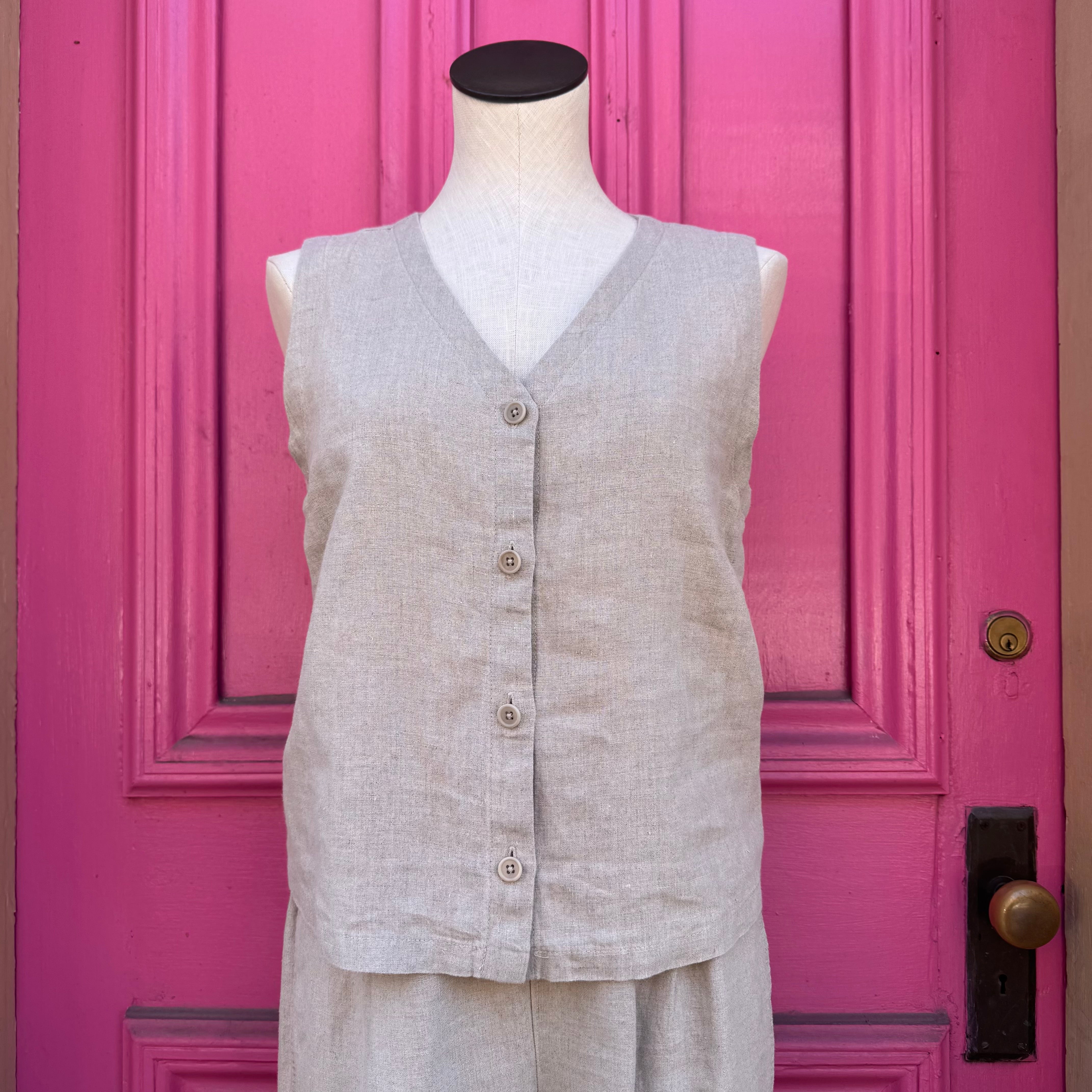 Eileen Fisher beige 3 piece lounge set size S