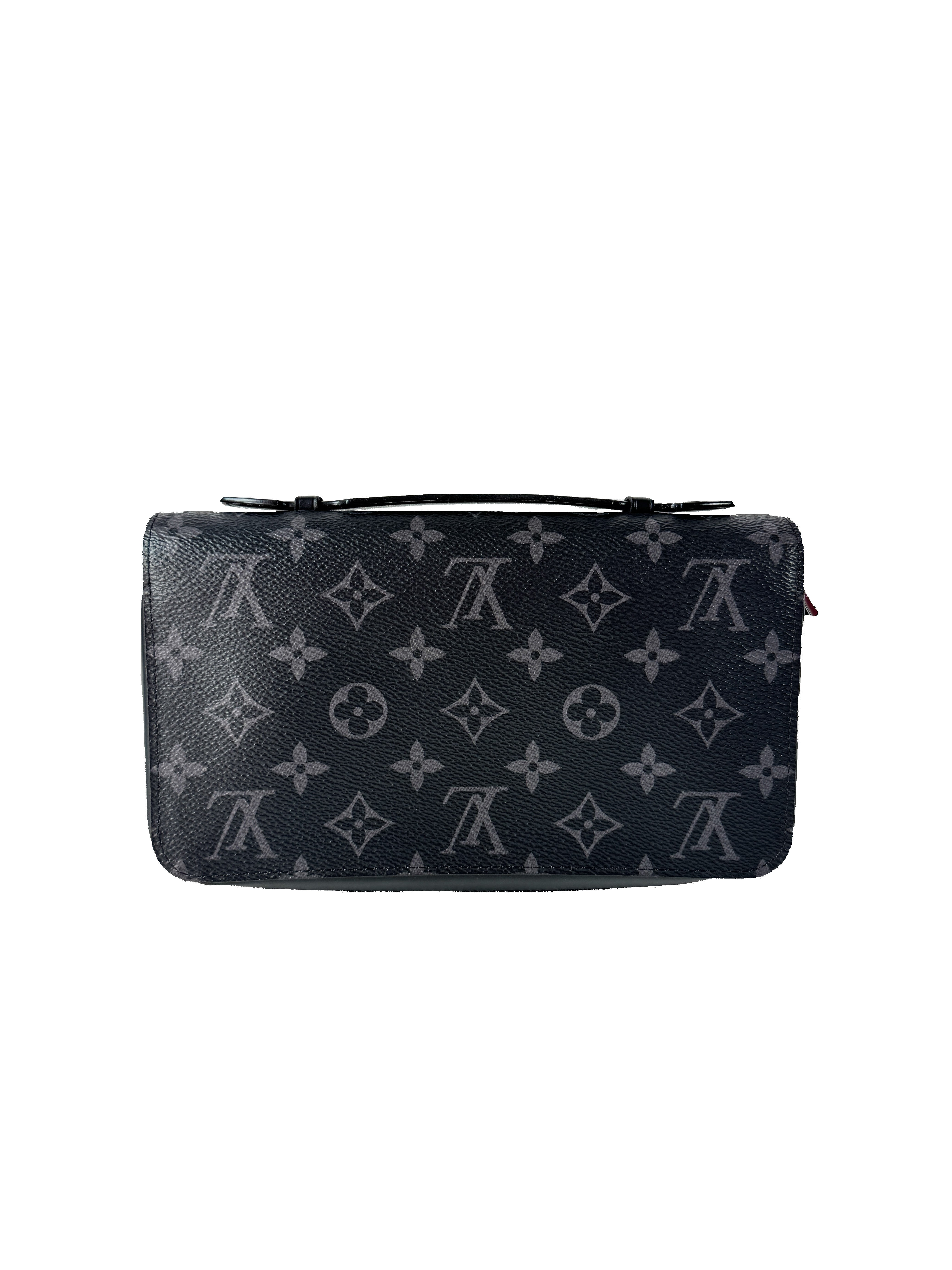 Louis Vuitton monogram eclipse xl zippy travel wallet CA4103