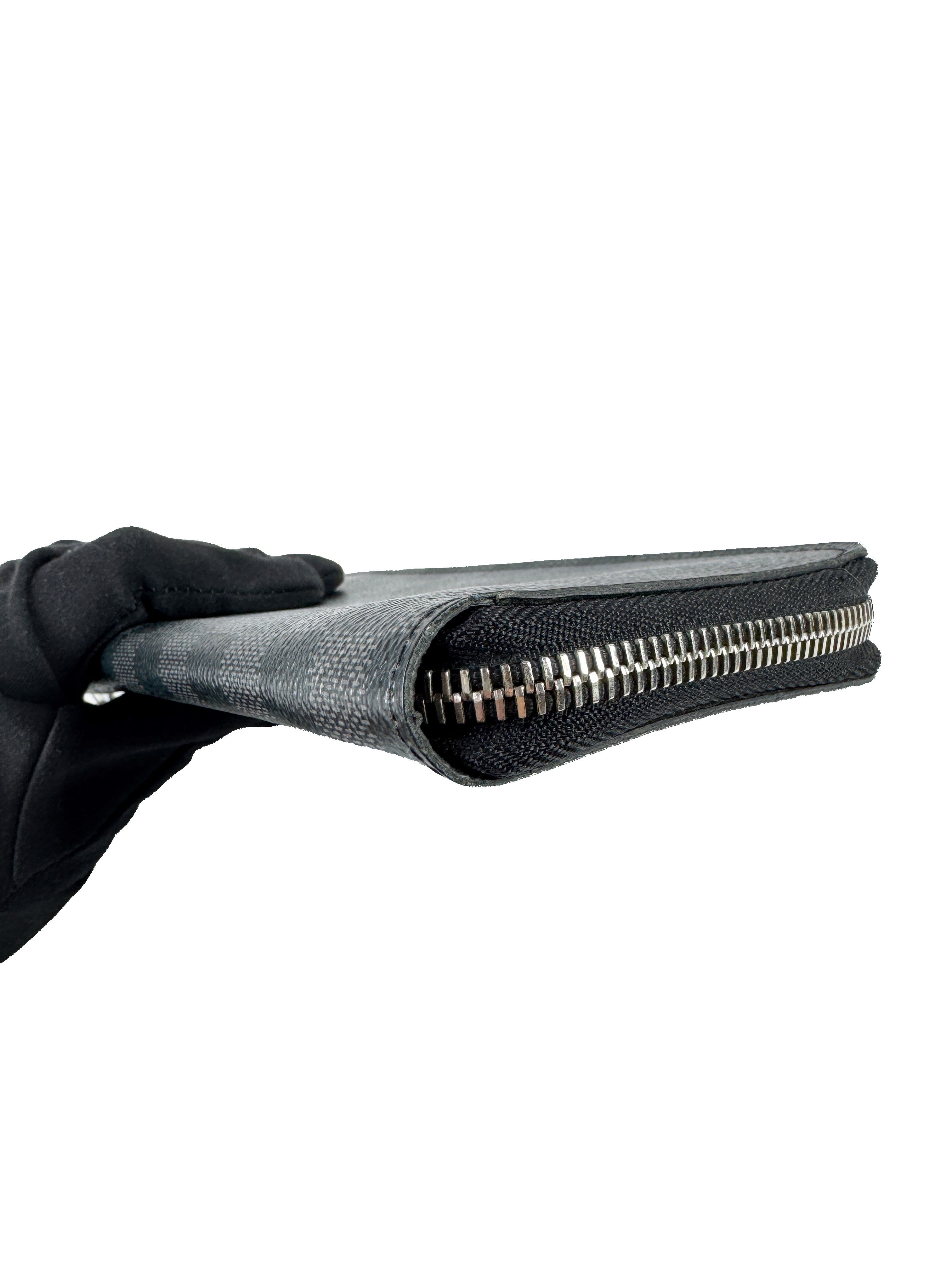 Louis Vuitton damier graphite vertical zippy wallet CA2108