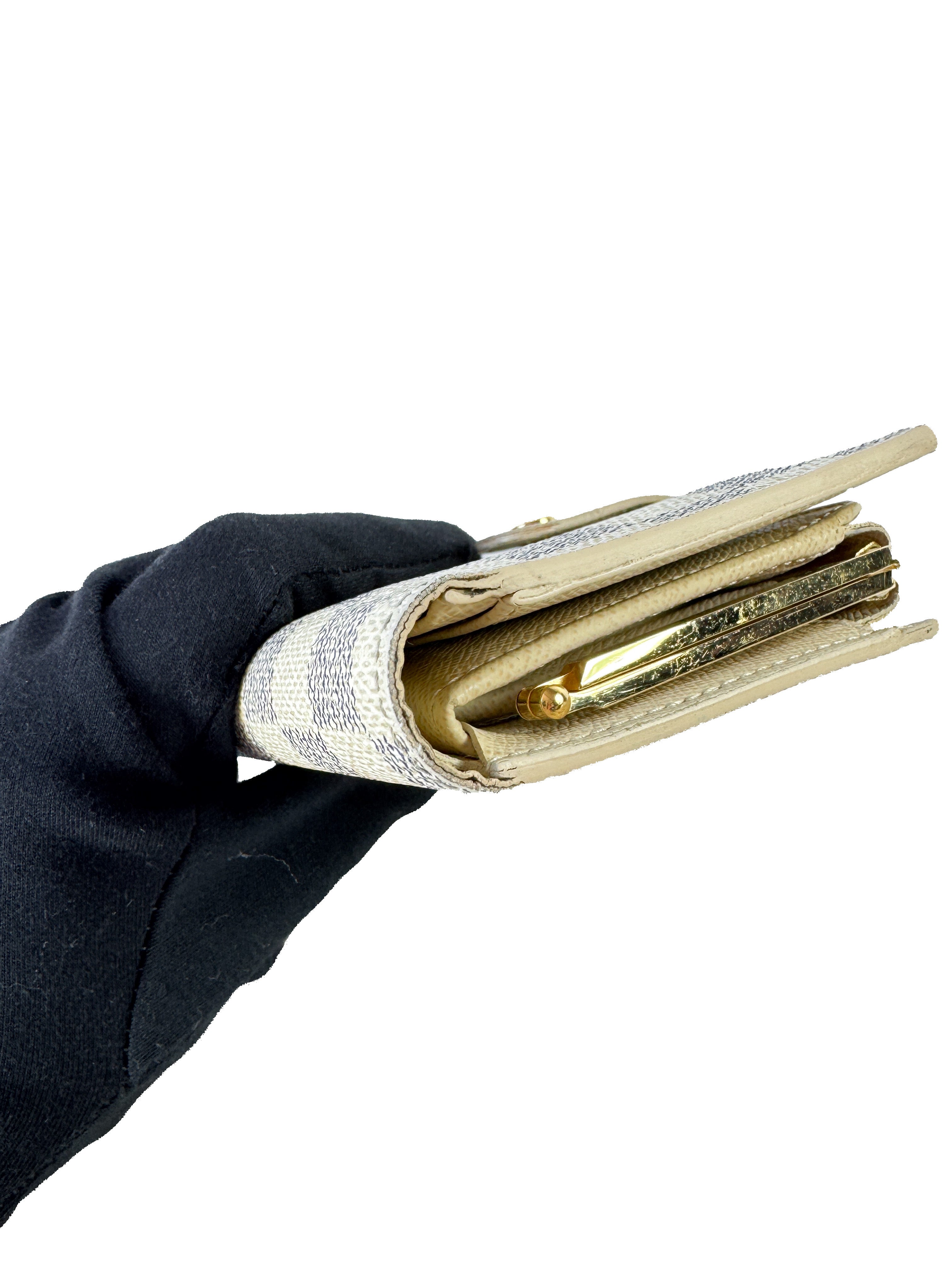 Louis Vuitton damier azur portefeuille viennois wallet MI1190