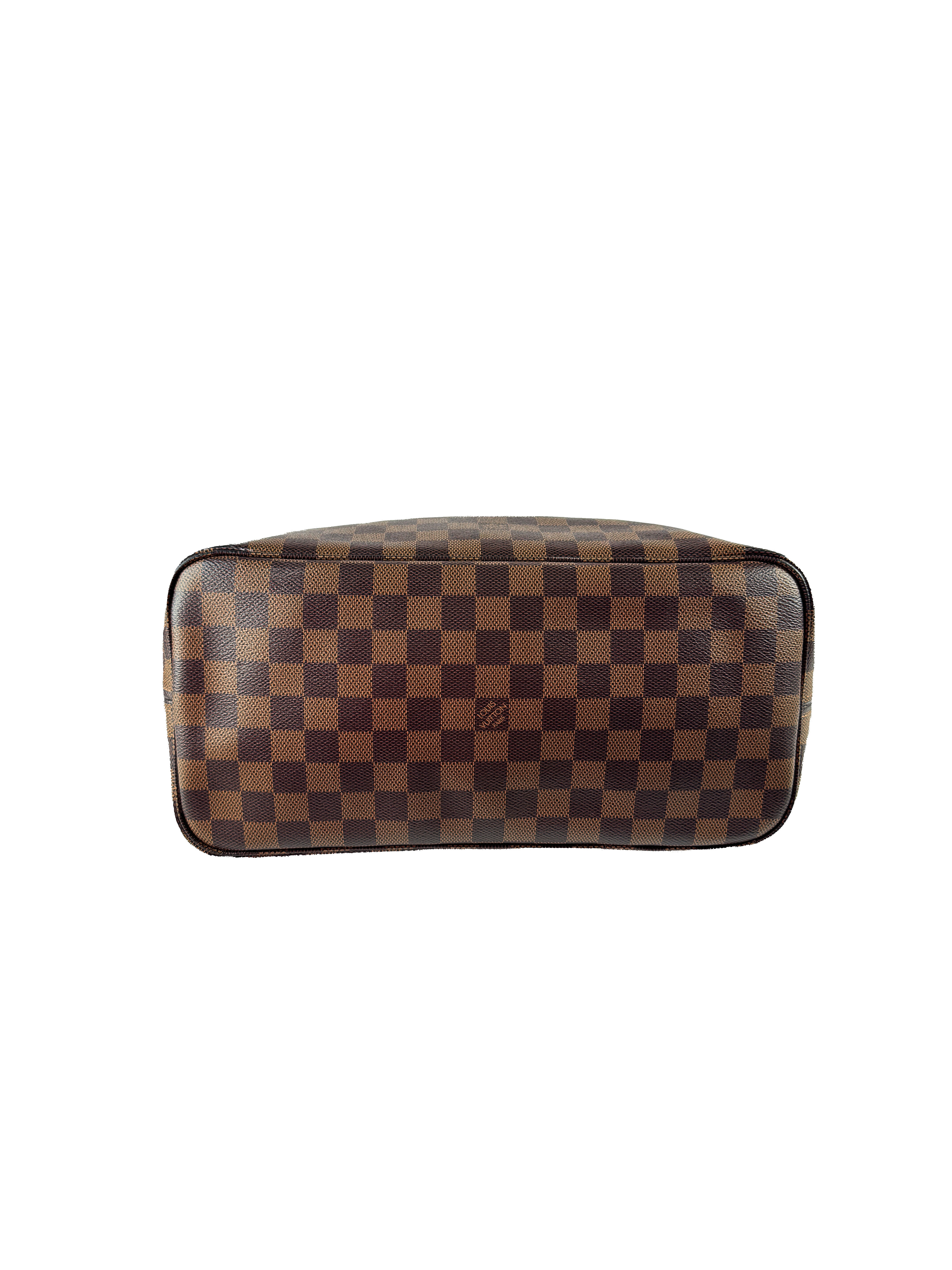 Louis Vuitton damier ebene Neverfull MM w/pouch TX4230