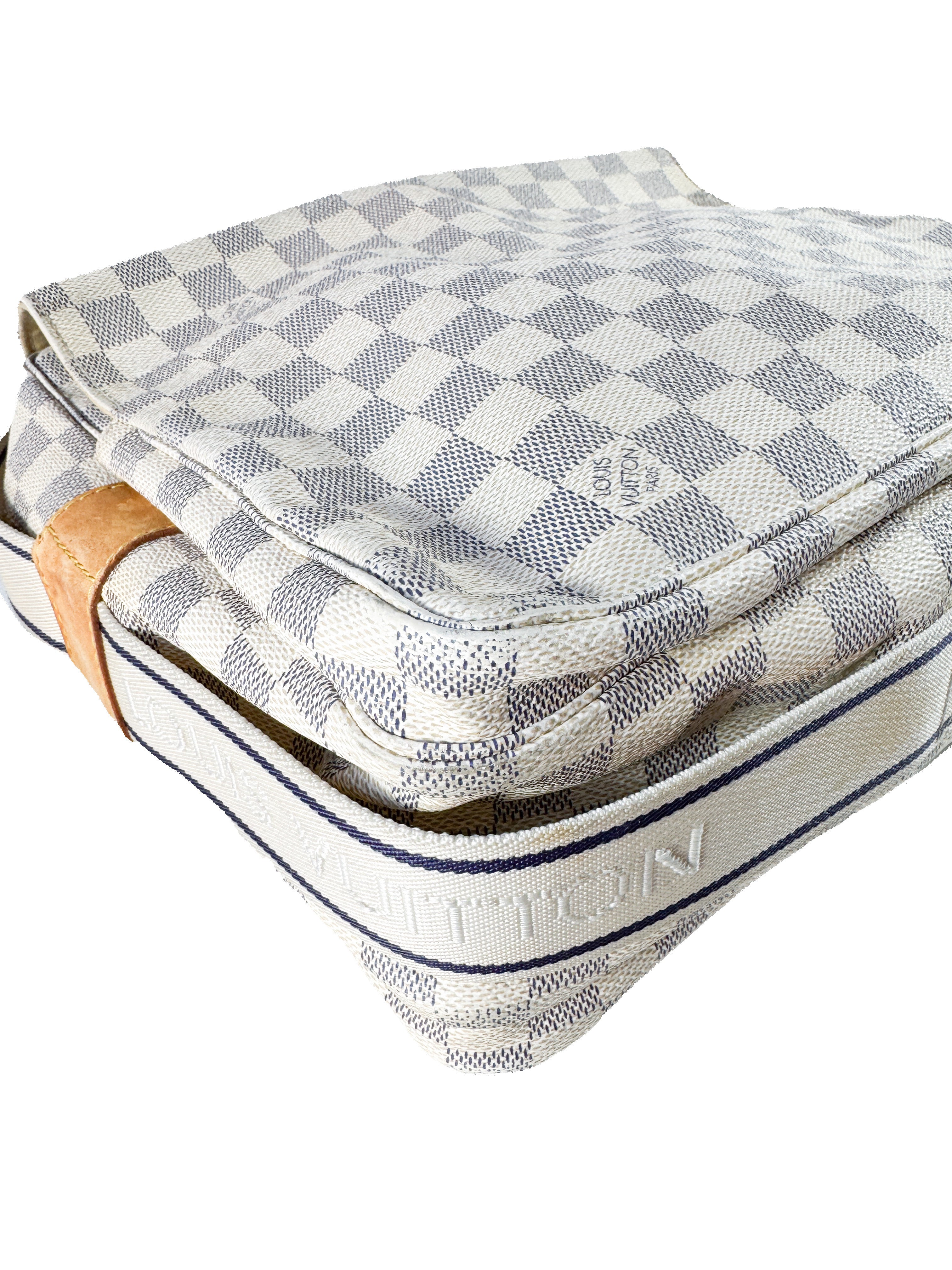 Louis Vuitton damier azur naviglio bag SR1077