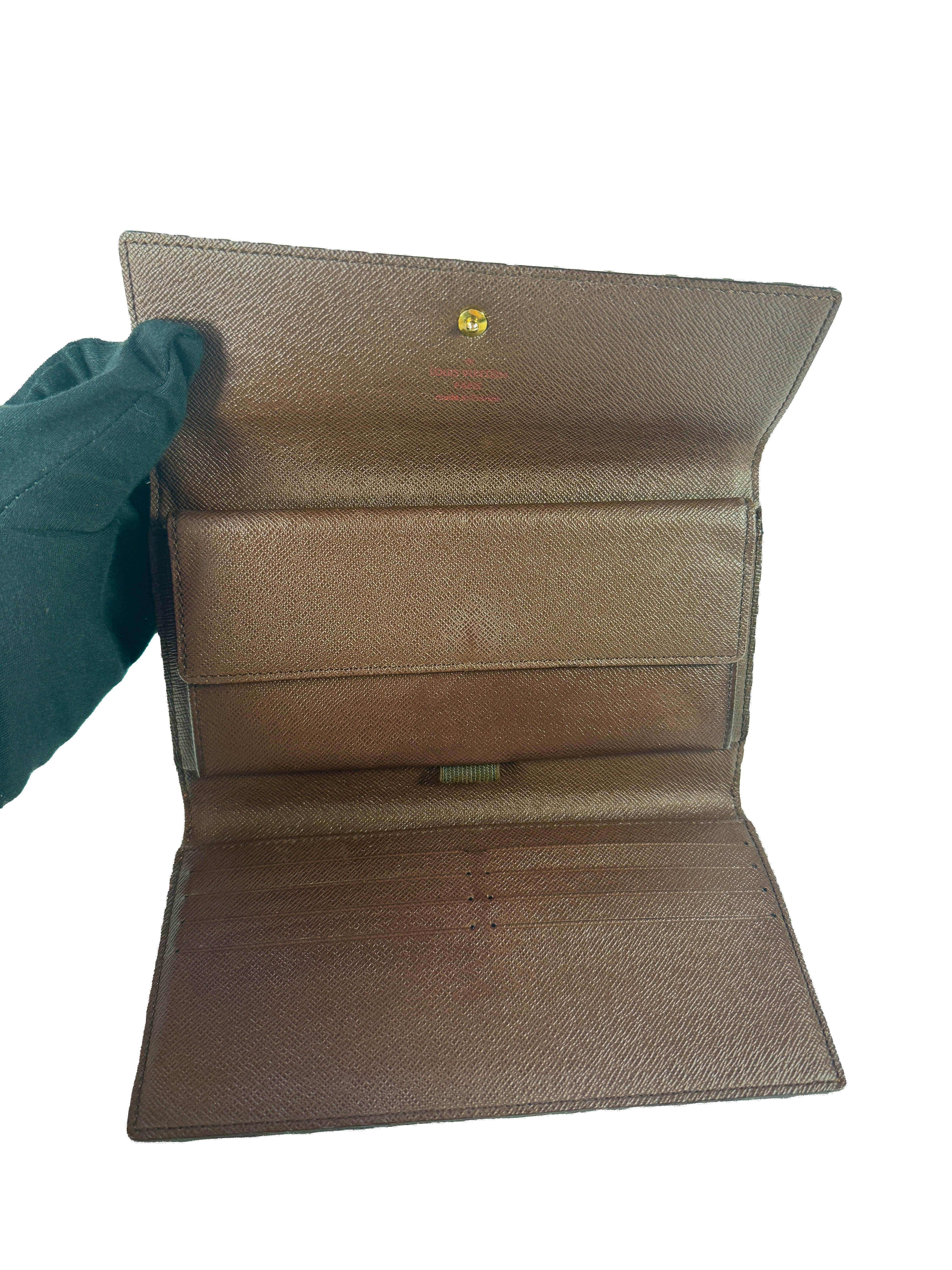 Louis Vuitton damier ebene Sarah wallet TH1039