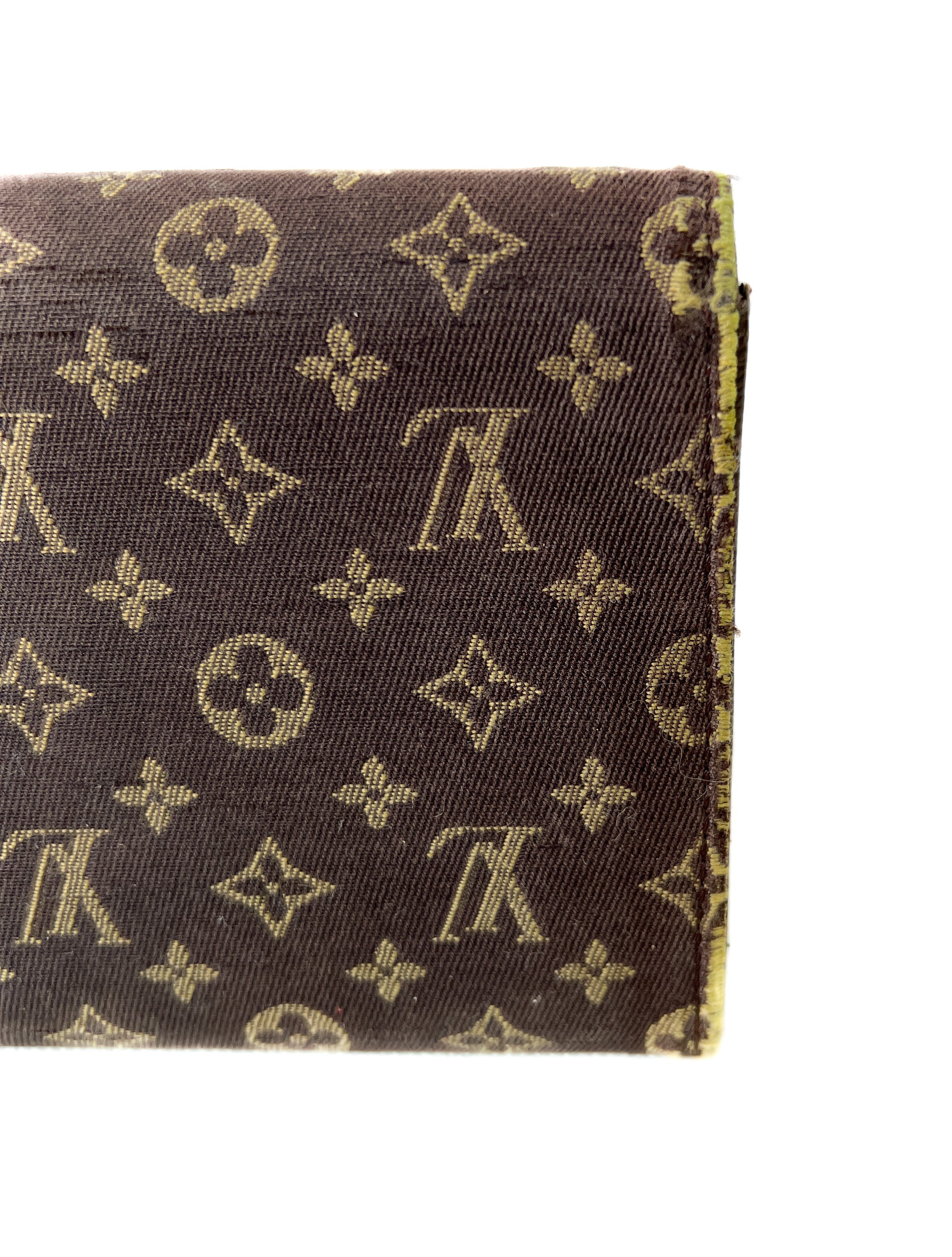 Louis Vuitton brown denim monogram wallet