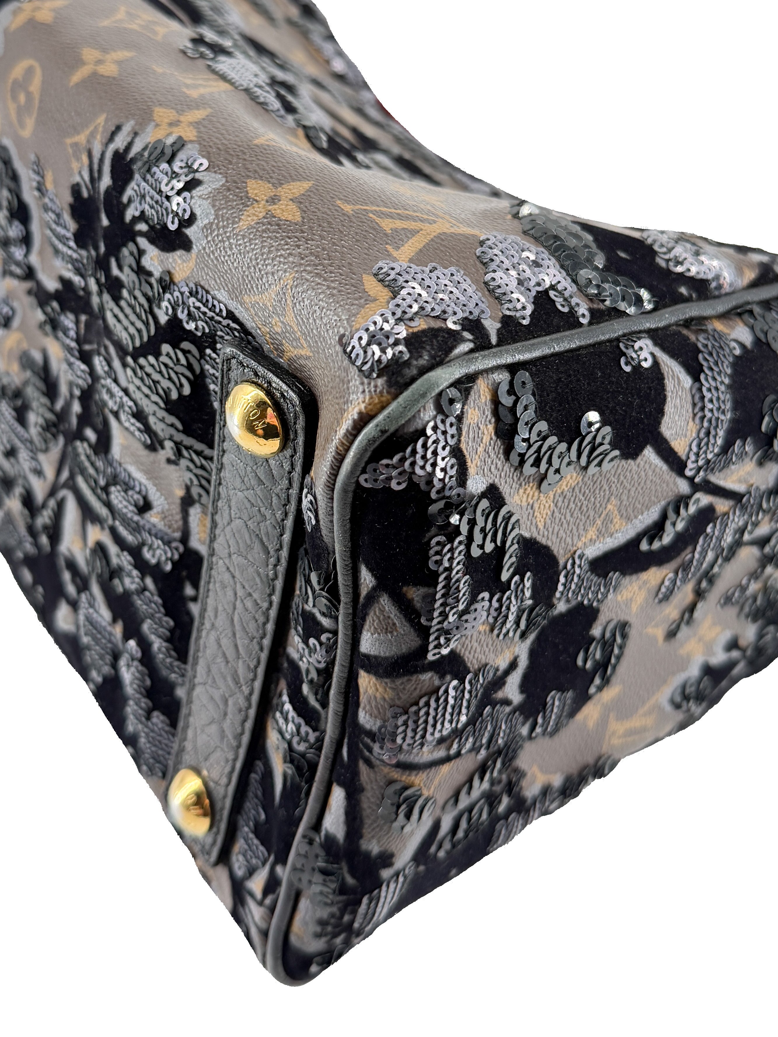 Louis Vuitton Speedy Handbag Fleur De Jais Monogram Canvas 30 TR4110
