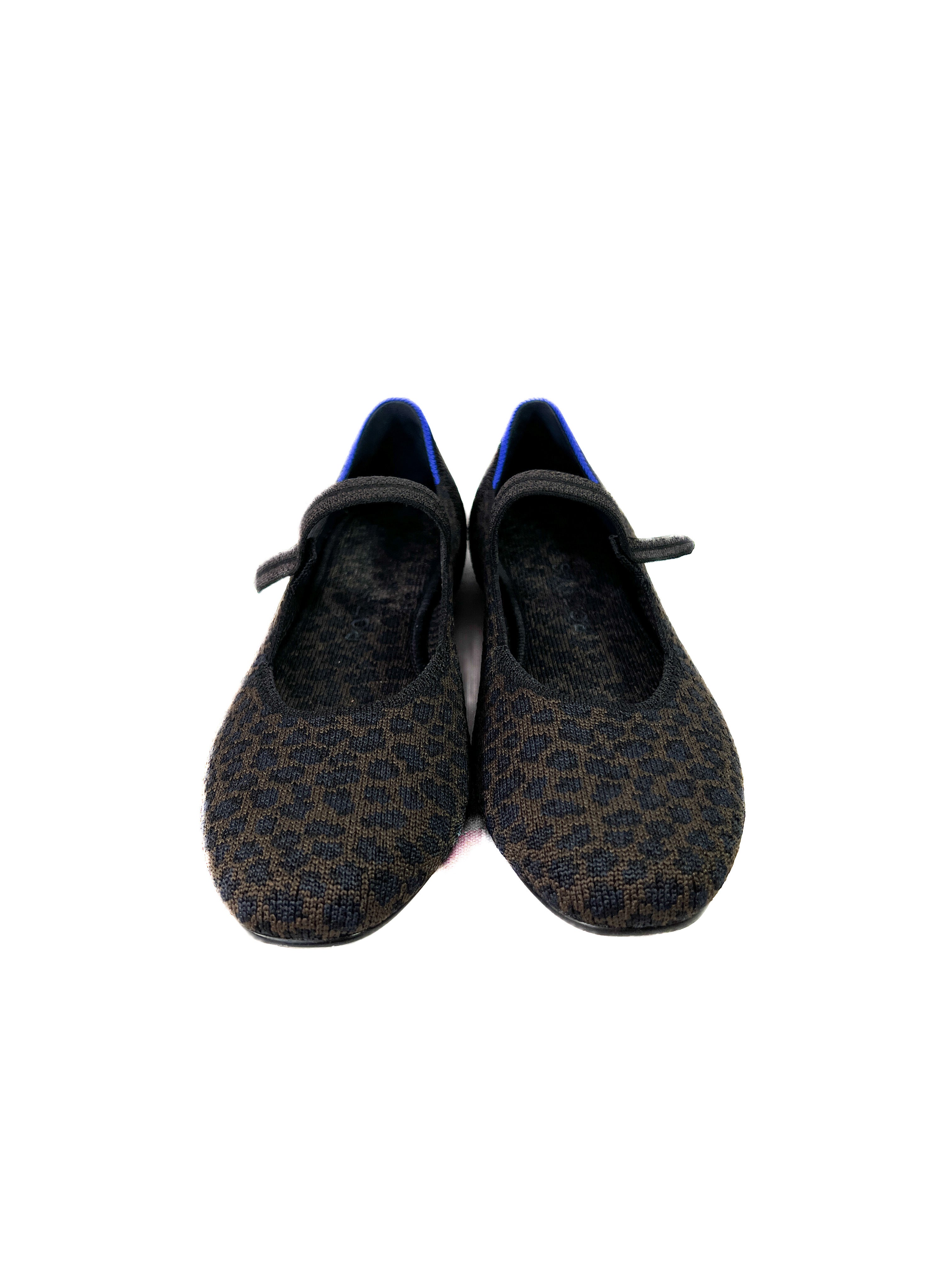 Rothy's brown, black, navy Mary Jane flats size 7