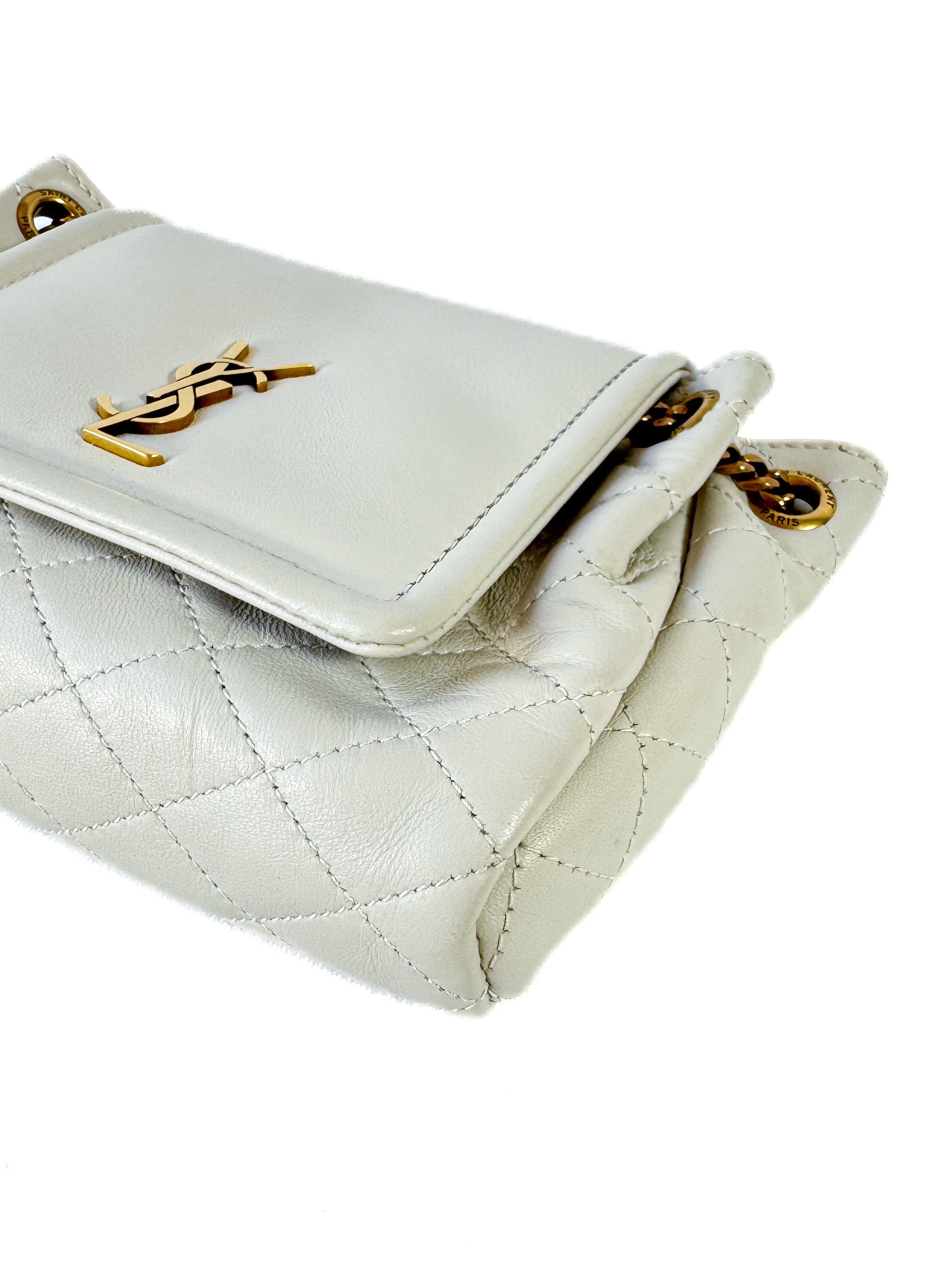 Saint Laurent white mini Nolita PMR 67236-0922